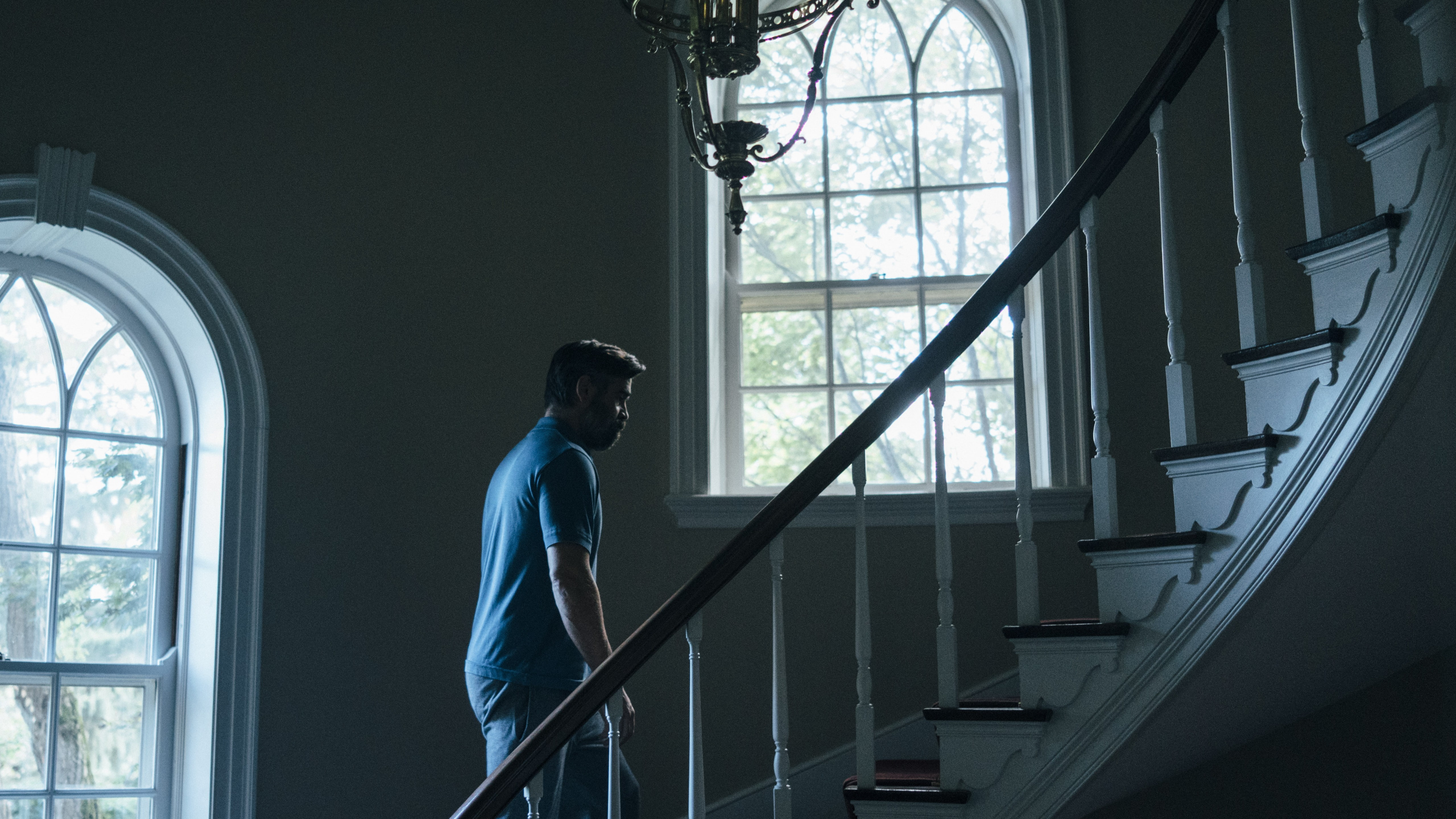 walking, man, Colin Farrell, The Killing of a Sacred Deer, best movies, stairs, Cannes 2017, 5K, HD Wallpaper