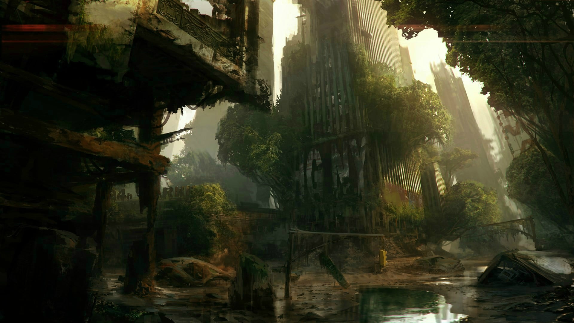 1080P, building exterior, peaceful, built structure, water, spring, tourism, clouds, scene, sunbeam, scenery, fantasy, canyon, summer, park, valley, stone, HD Wallpaper