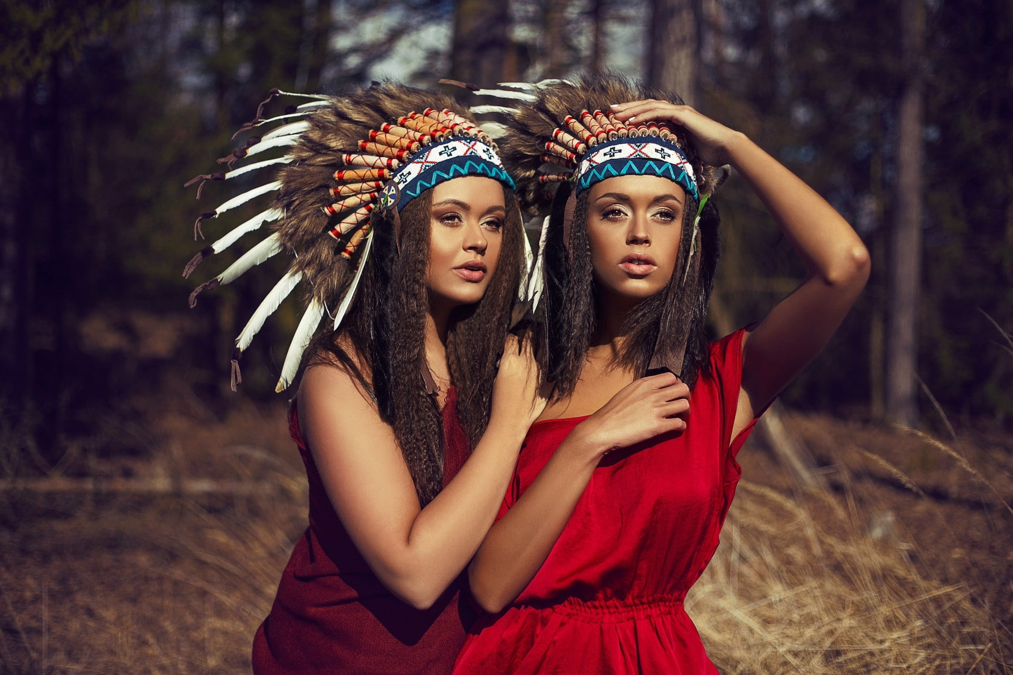 women, Native American Clothing, 1080P, HD Wallpaper