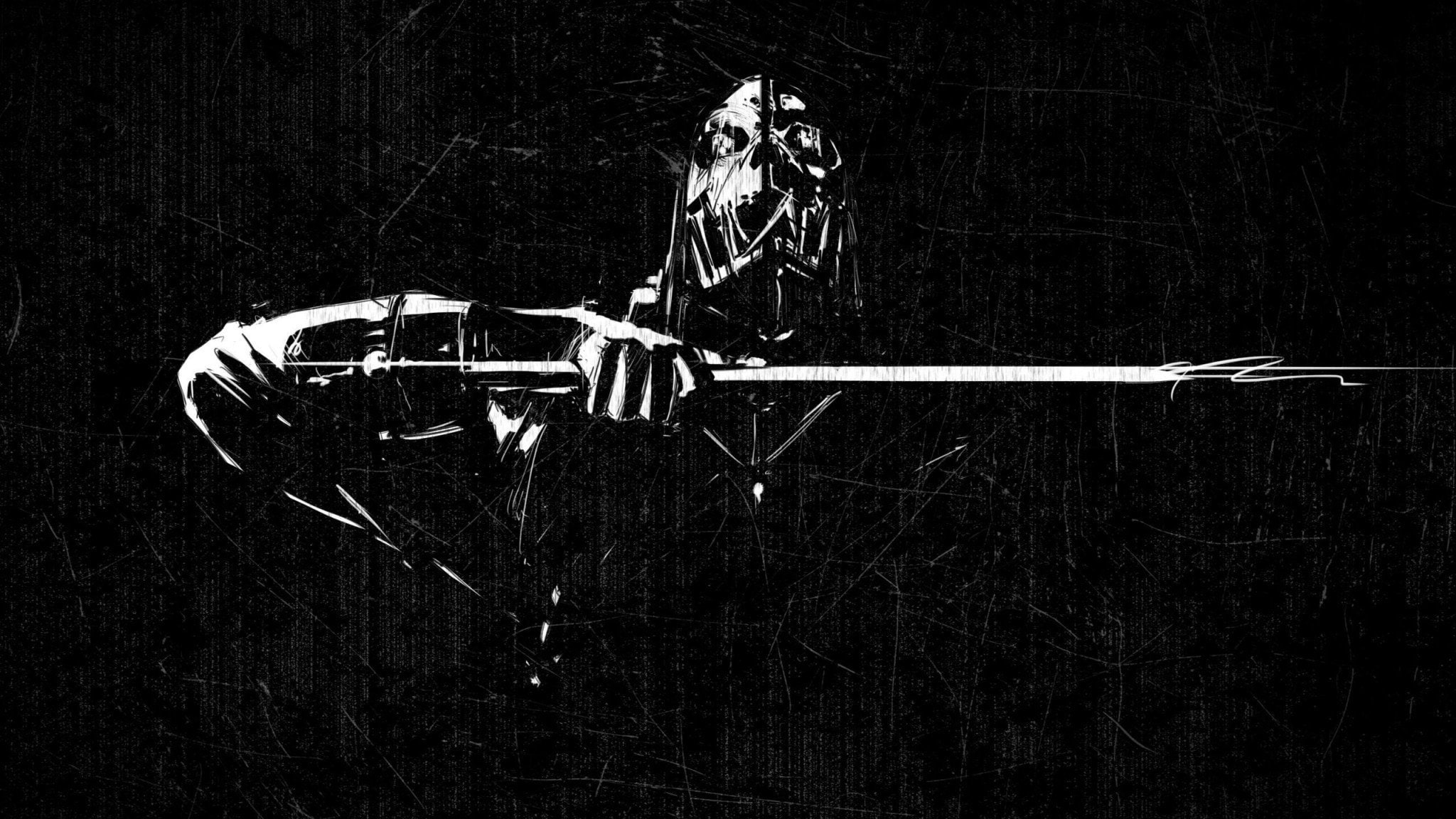 1080P, black, Corvo Attano, Dishonored, HD Wallpaper