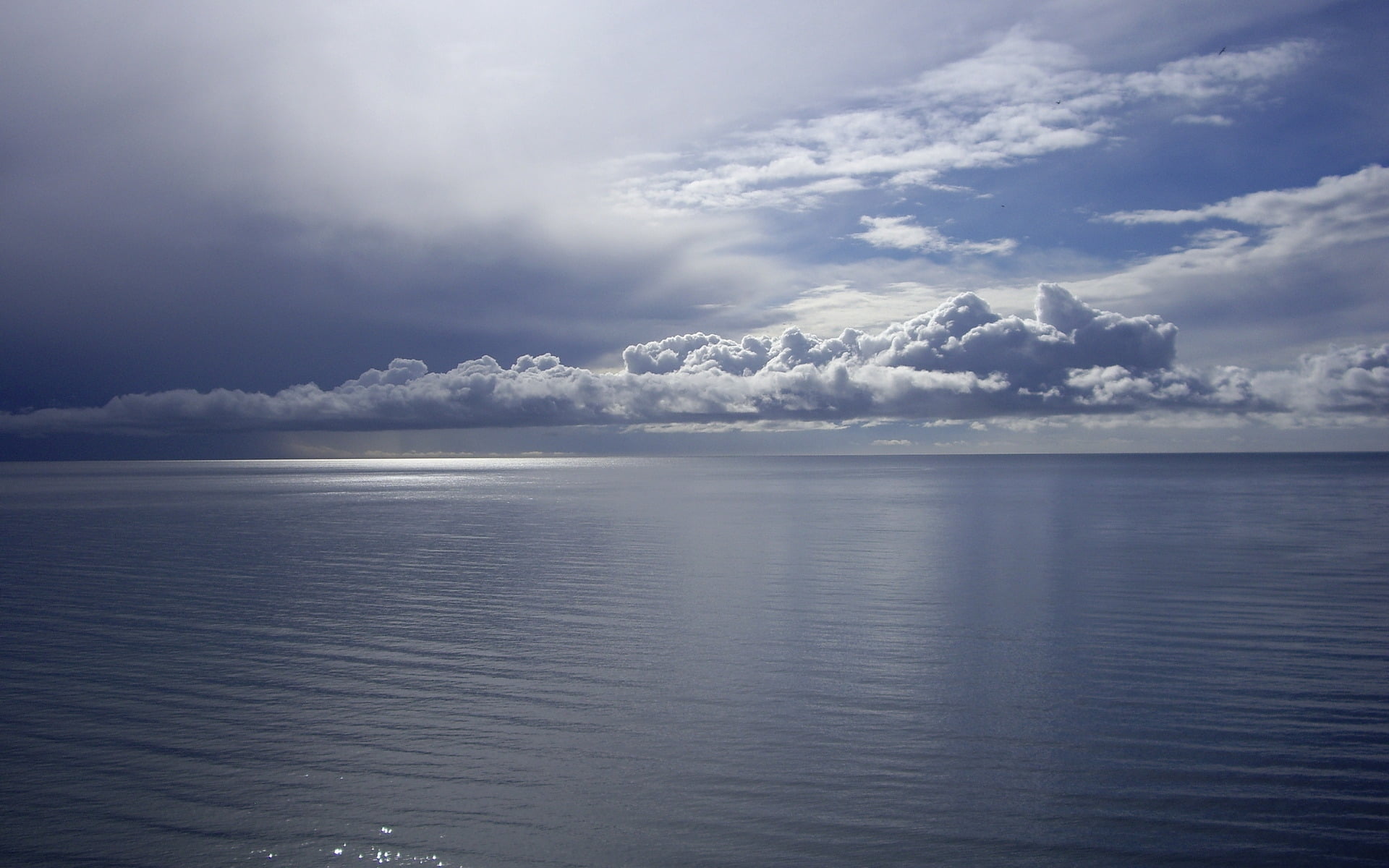 cloud - Sky, white, reflection, seascape, summer, overcast, water smooth surface, sunset, blue, sky, sea, body, beach, sunlight, large, no People, backgrounds, HD Wallpaper