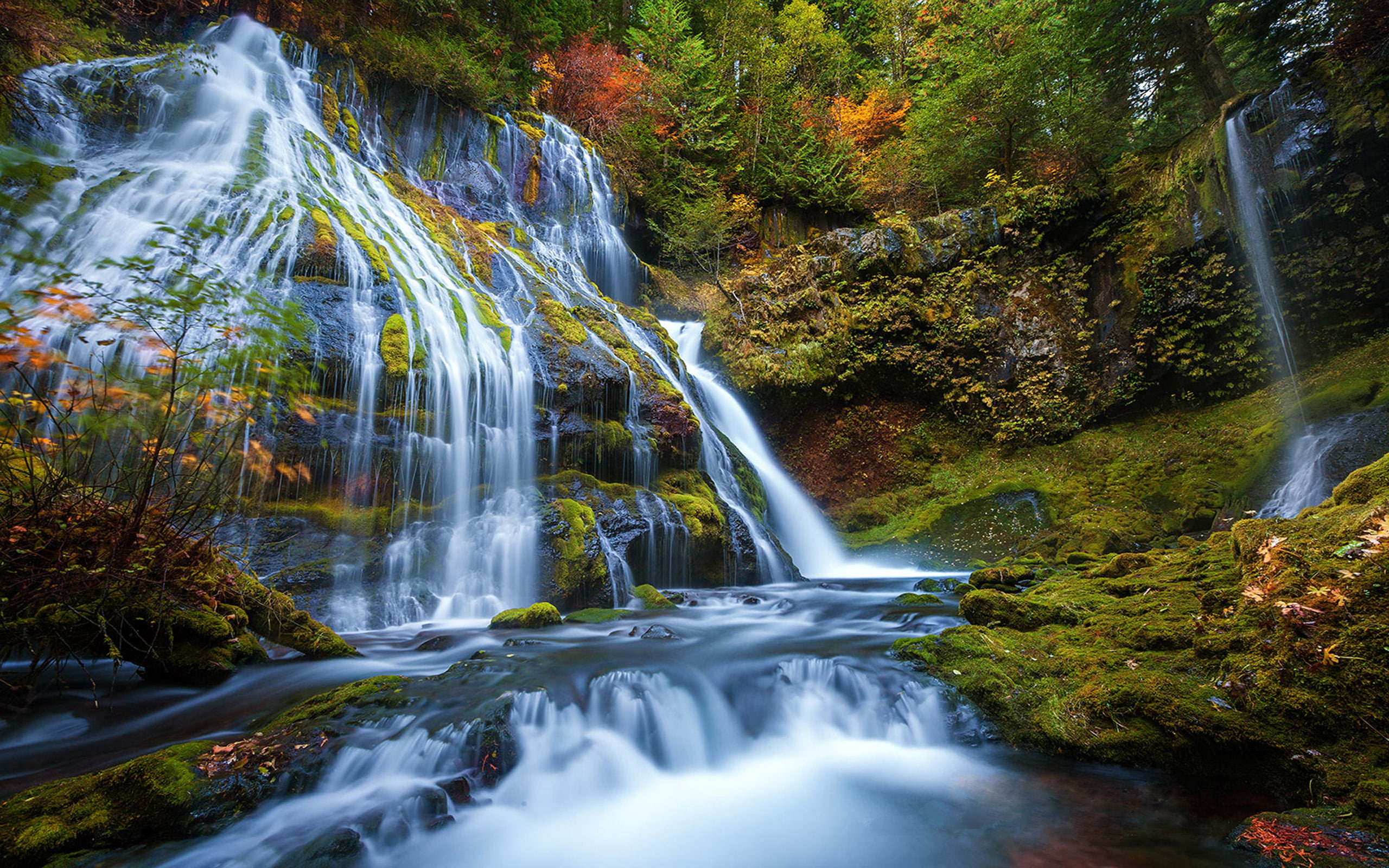 panther, waterfall, panter, creek, washington, definition, falls, scalonia, valley, 2K, high, meters, hd, HD Wallpaper
