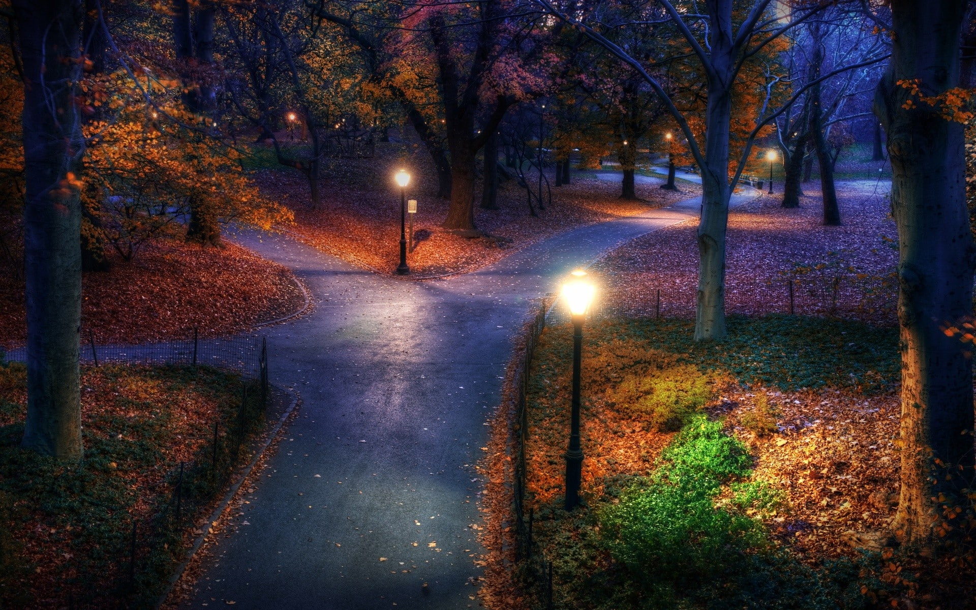 roads, autumn, york, new, park, x, path, central, seasons, parks, nature, city, season, autumn (season), art, 1080P, hd, HD Wallpaper