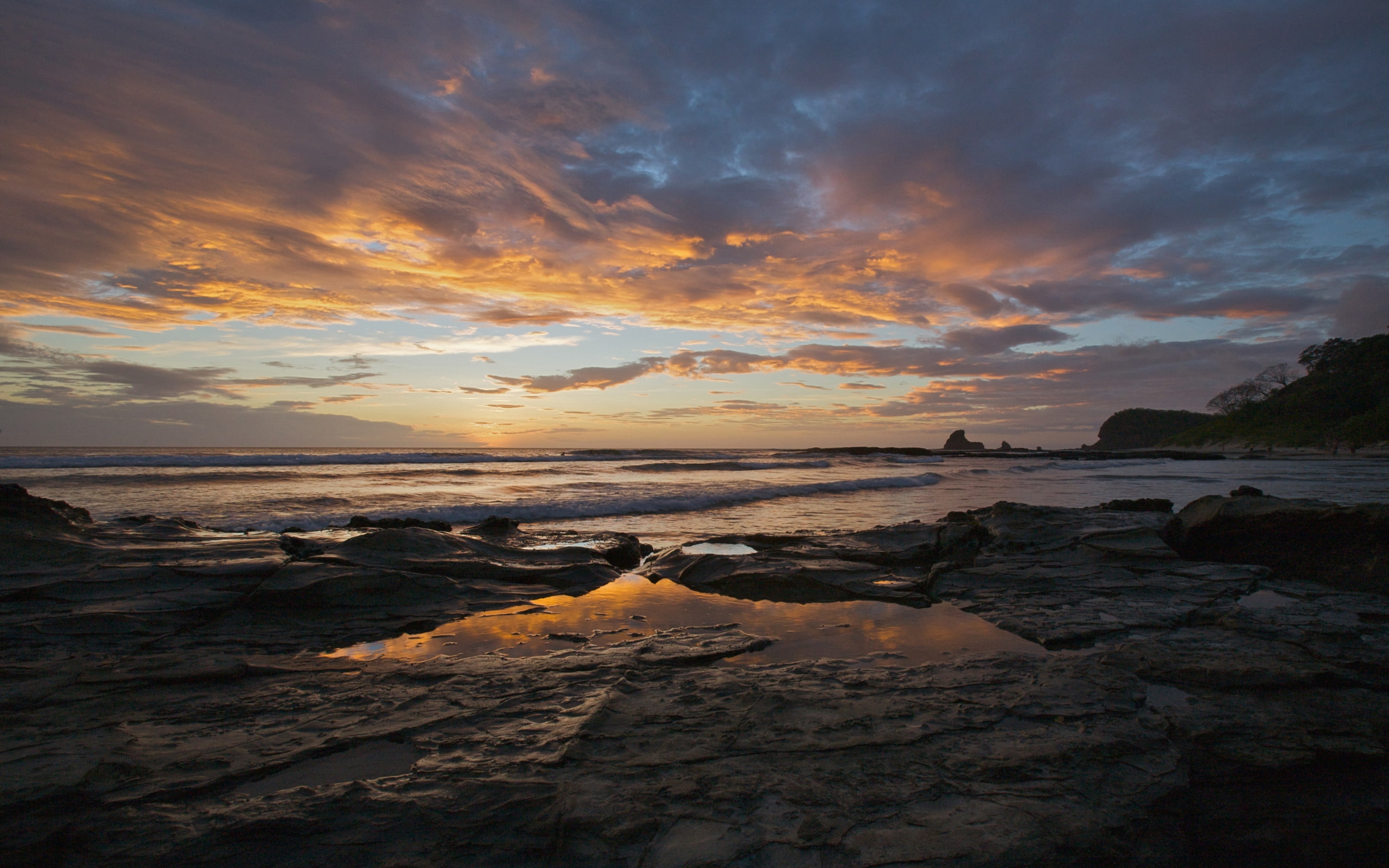 ocean, clouds, nature, nicaragua, 2K, beach, maderas, HD Wallpaper