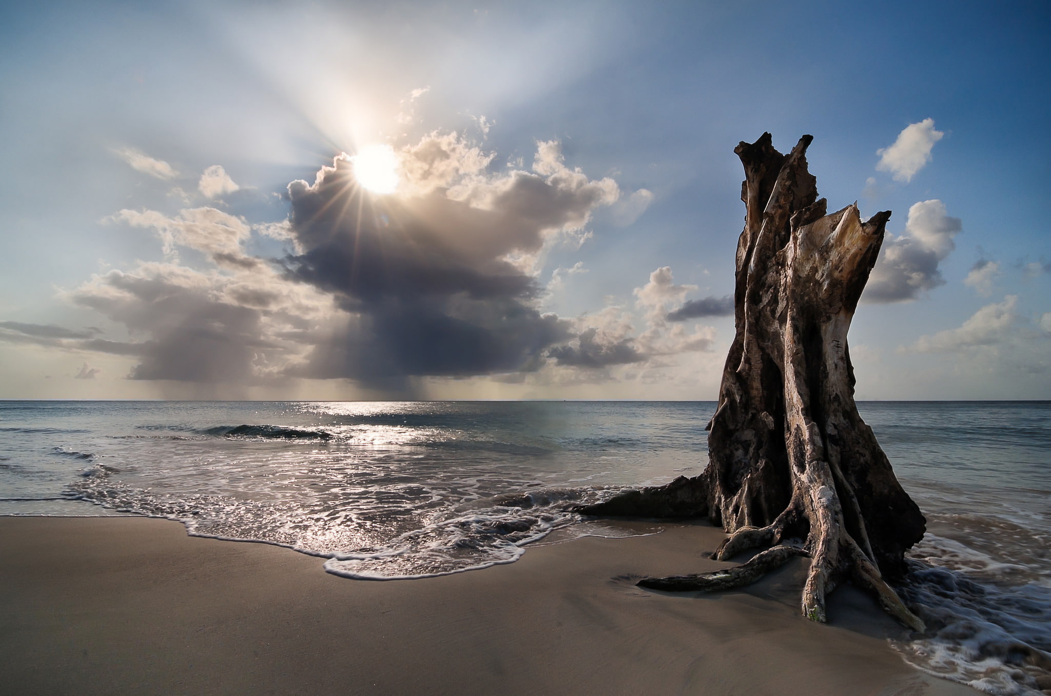 surf, beach, the sky, Nicaragua, clouds, 1080P, Islas De Maiz, HD Wallpaper
