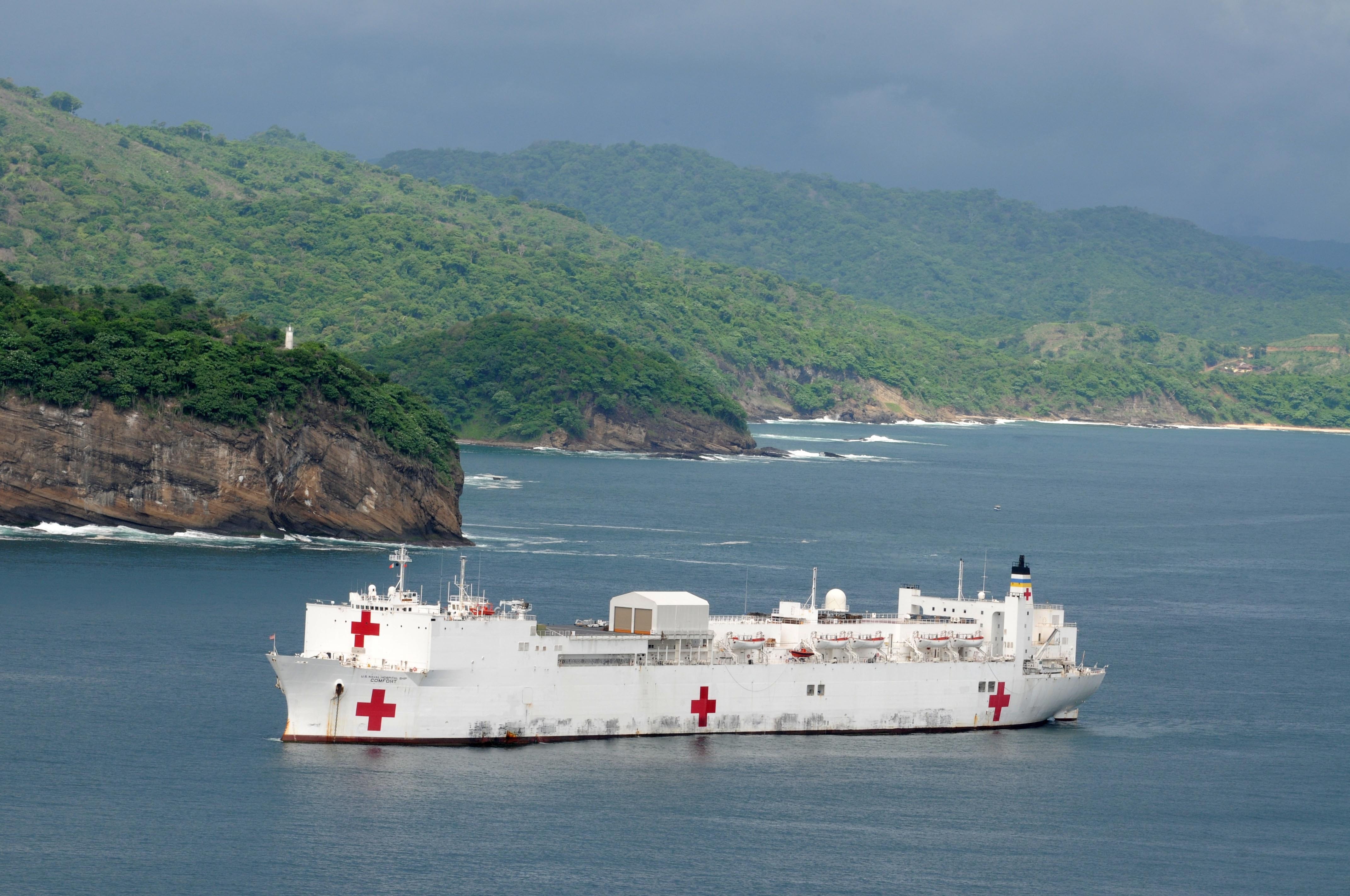 hospital, sky, San Juan Del Sur, harbor, transportation, scenics - nature, ocean, water, waterfront, no people, outdoors, shoreline, white, 4K, body, Ship, HD Wallpaper