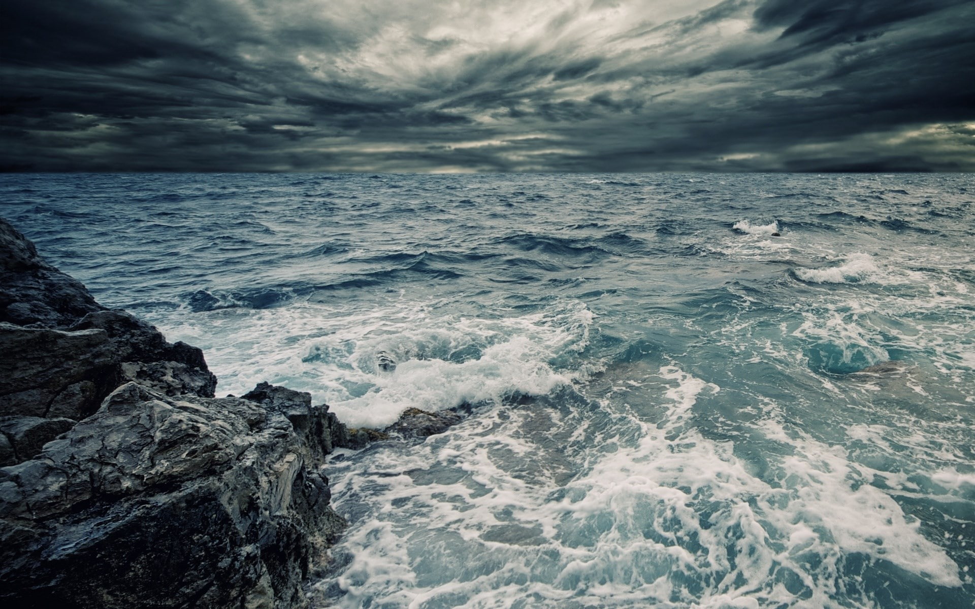 cloud - sky, water, windows backgrounds nature for pc 1920x1200, rock, motion, wave, horizon, 1080P, aquatic sport, surfing, beauty in nature, beach, solid, HD Wallpaper