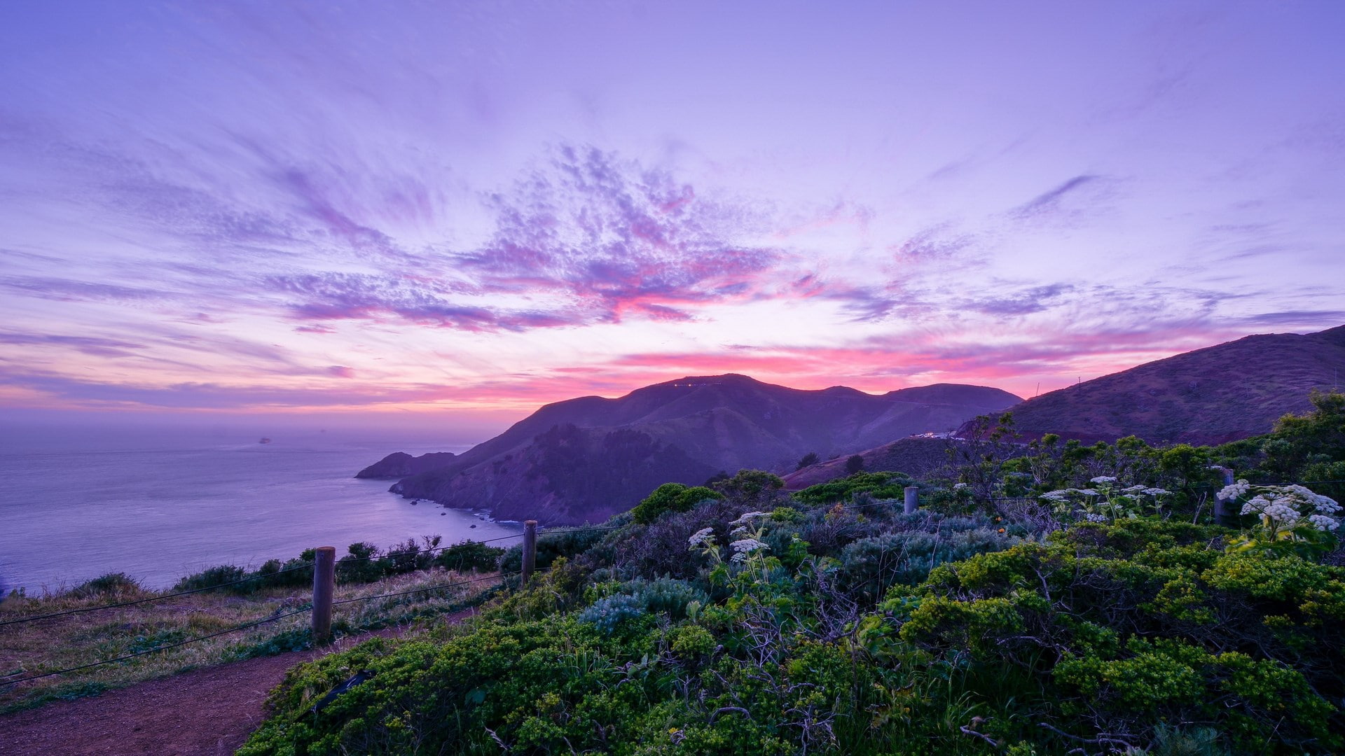 tranquility, beauty in nature, landscape, twilight, mountain, water, travel destinations, nature, travel, sky, environment, download nature  for pc 1920x1080, HD Wallpaper