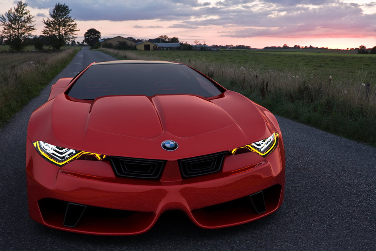 bmw, BMW M10, Concept Cars, Red Cars, 720P, Concept Art, HD Wallpaper