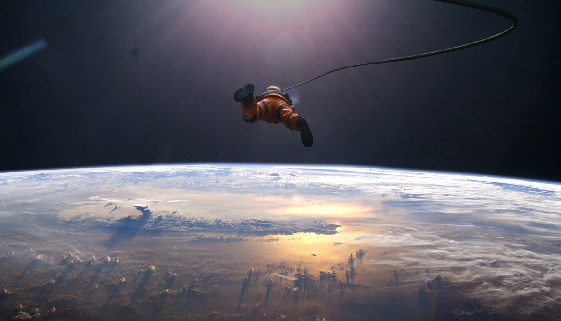 Art, Planet, by Kentaro Kameda, Space, 1080P, Kentaro Kameda, Astronaut, HD Wallpaper