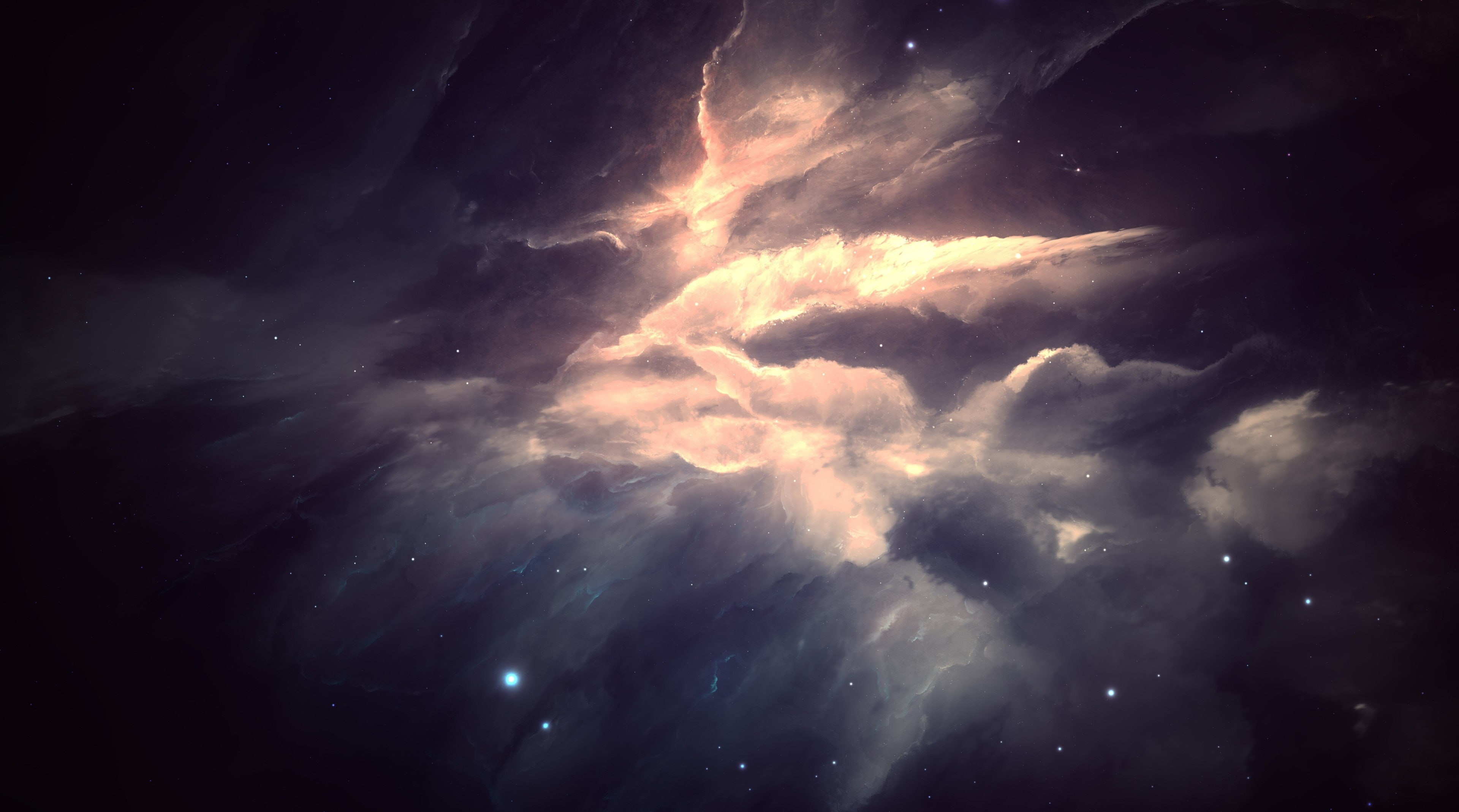 cloud - sky, environment, backgrounds, no people, cloudscape, beauty in nature, nature, dark, awe, astronomy, meteorology, dramatic sky, outdoors, power in nature, HD Wallpaper