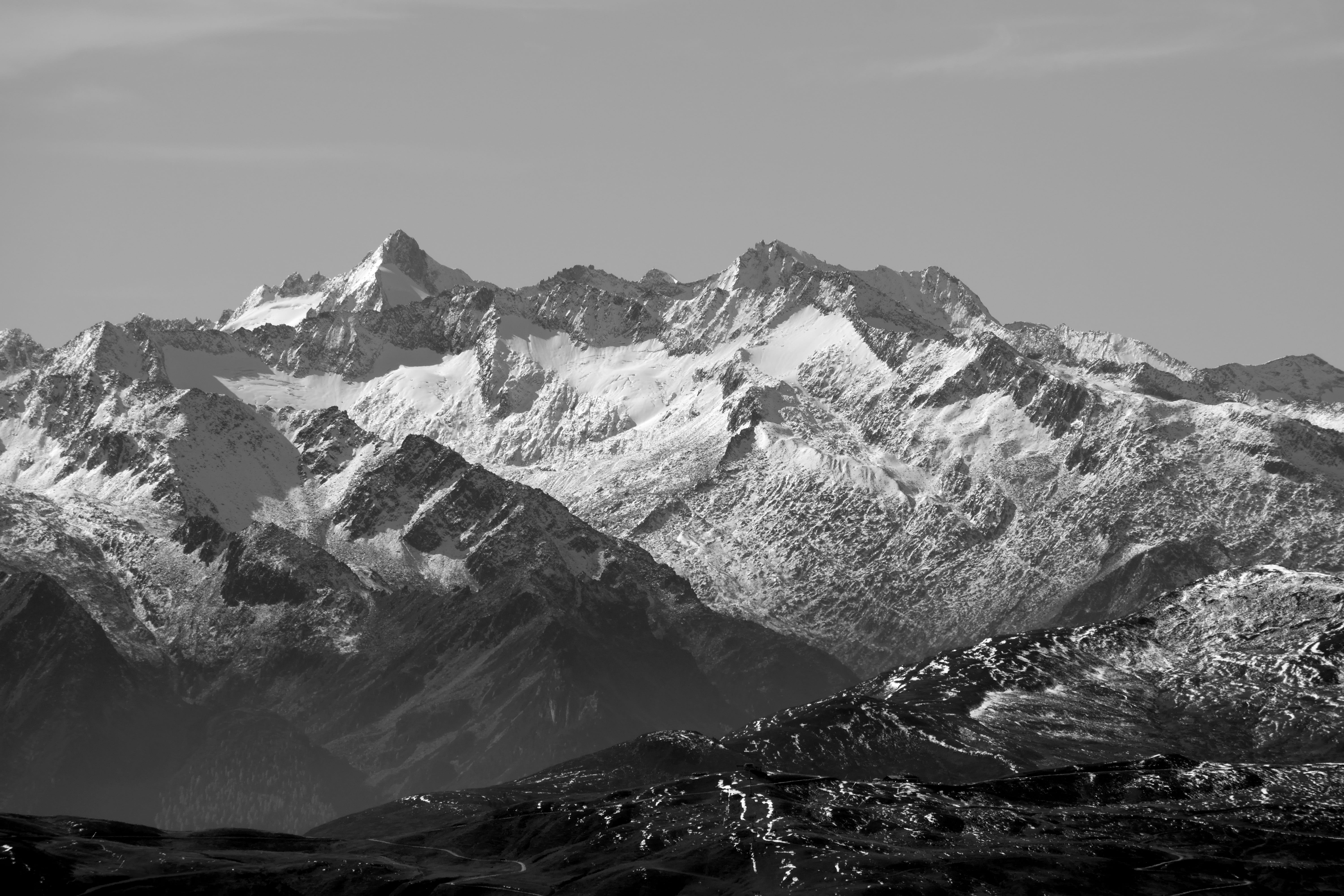 landscape, gabler, panorama, rock - object, calendar image, hiking, zillertaler alpen, tranquil scene, solid, valley, white, mountain range, scenics - nature, HD Wallpaper