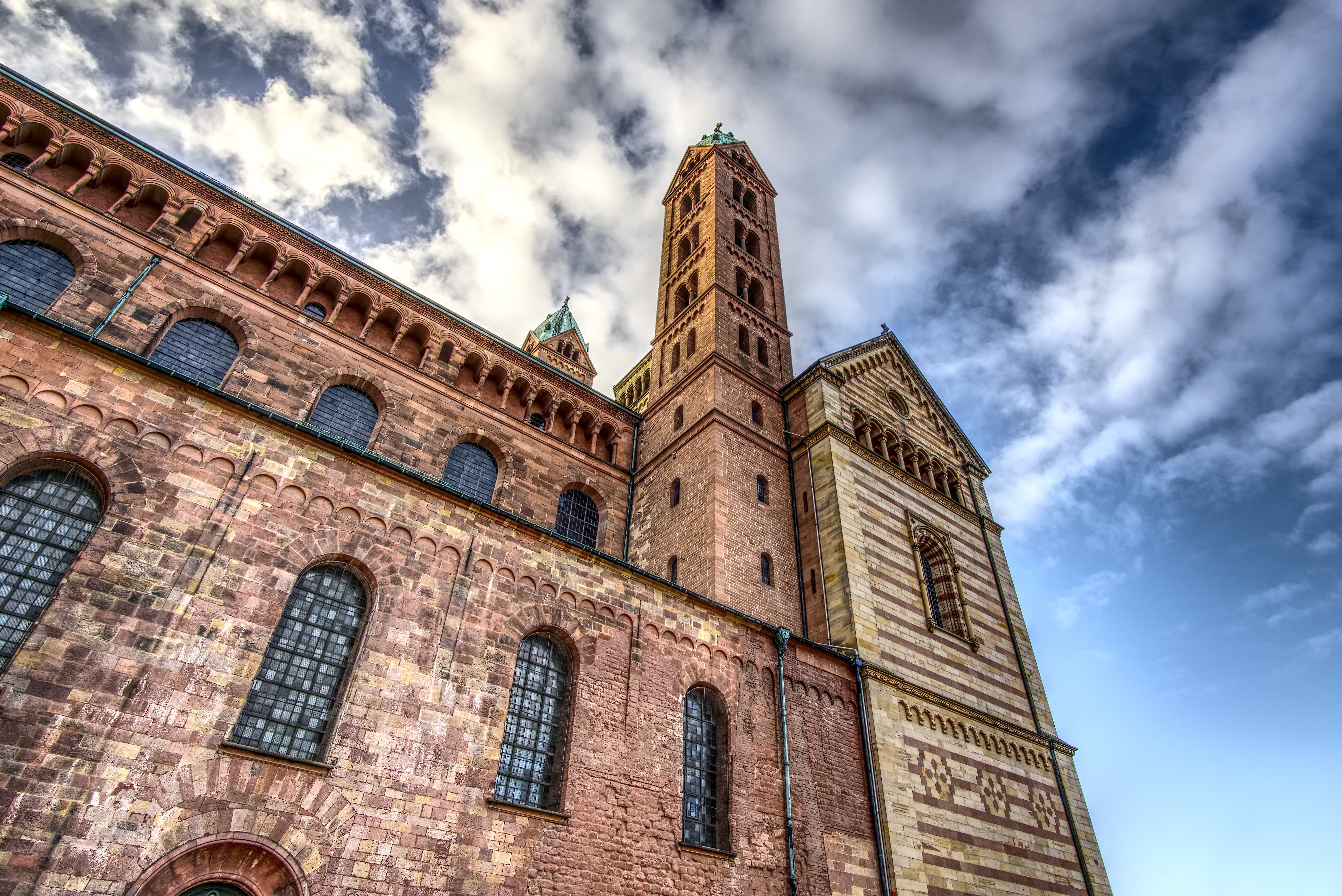 cloud - sky, travel destinations, building exterior, the past, germany, christianity, sky, unesco, places of interest, landmark, spirituality, believe, HD Wallpaper