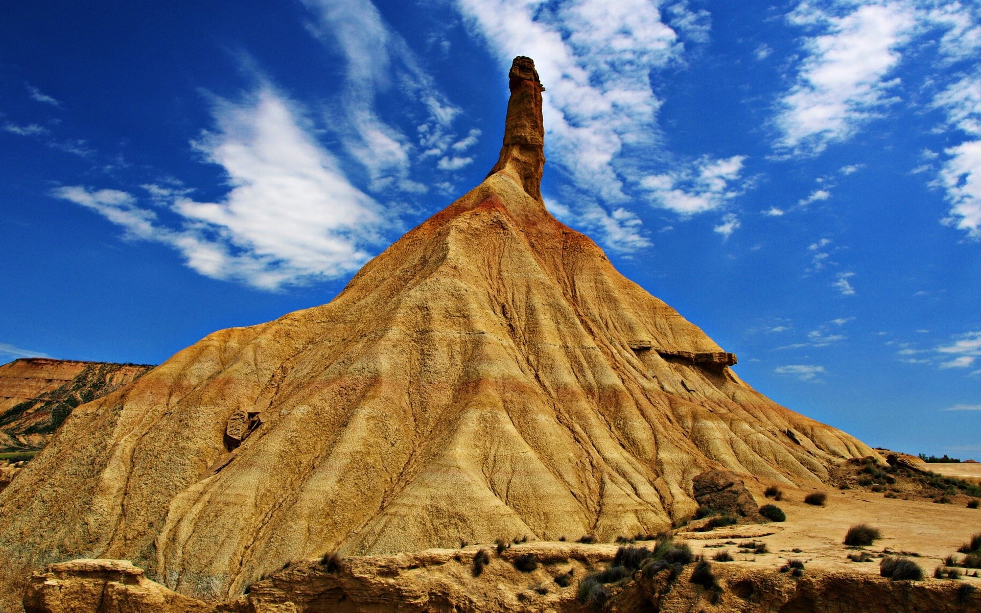 formation, no people, desert, physical geography, mountain, travel, sky, rock formation, landscape, cloud - sky, land, day, outdoors, sunlight, scenics - nature, HD Wallpaper
