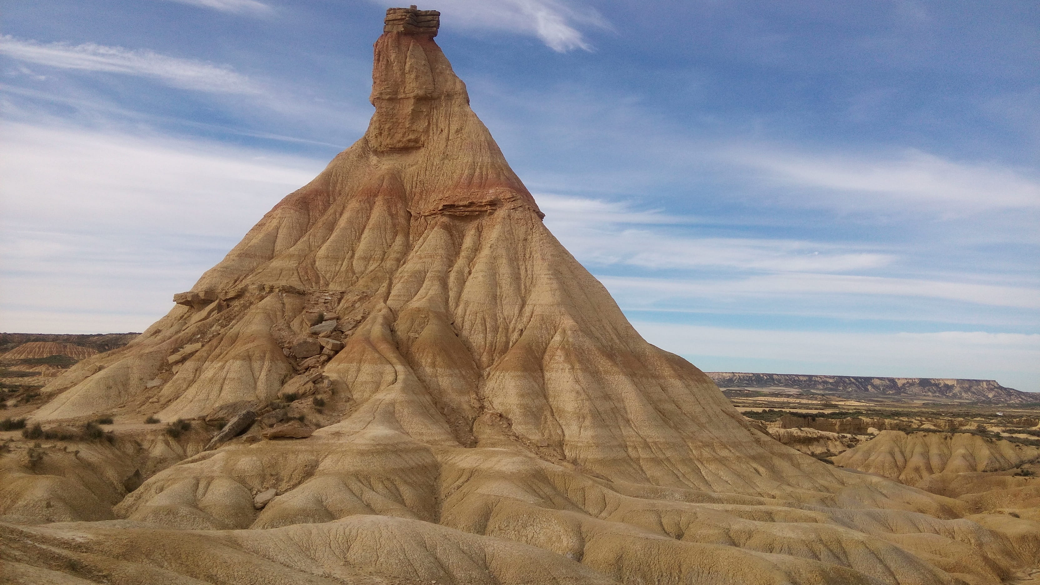 sky, formation, physical geography, Arid, Landscape, geology, cloud - sky, sand, rocks, rock - object, outdoors, travel destinations, non-urban scene, no people, HD Wallpaper