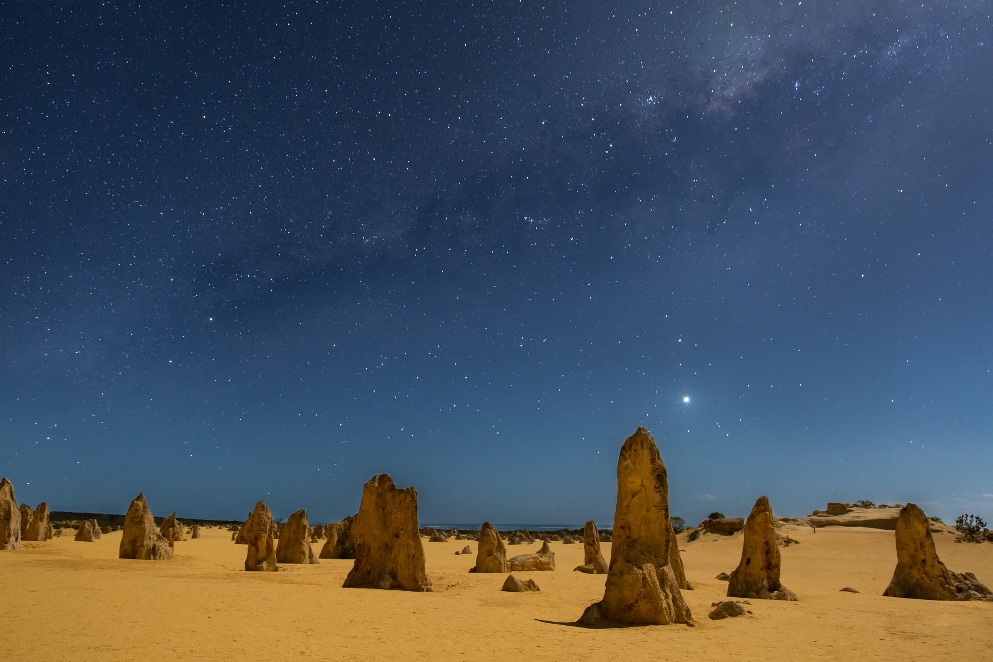 night, The Milky Way, sand, arid climate, climate, star field, star, tranquil scene, 1080P, galaxy, star - space, solid, beauty in nature, Milky Way, scenics - nature, HD Wallpaper