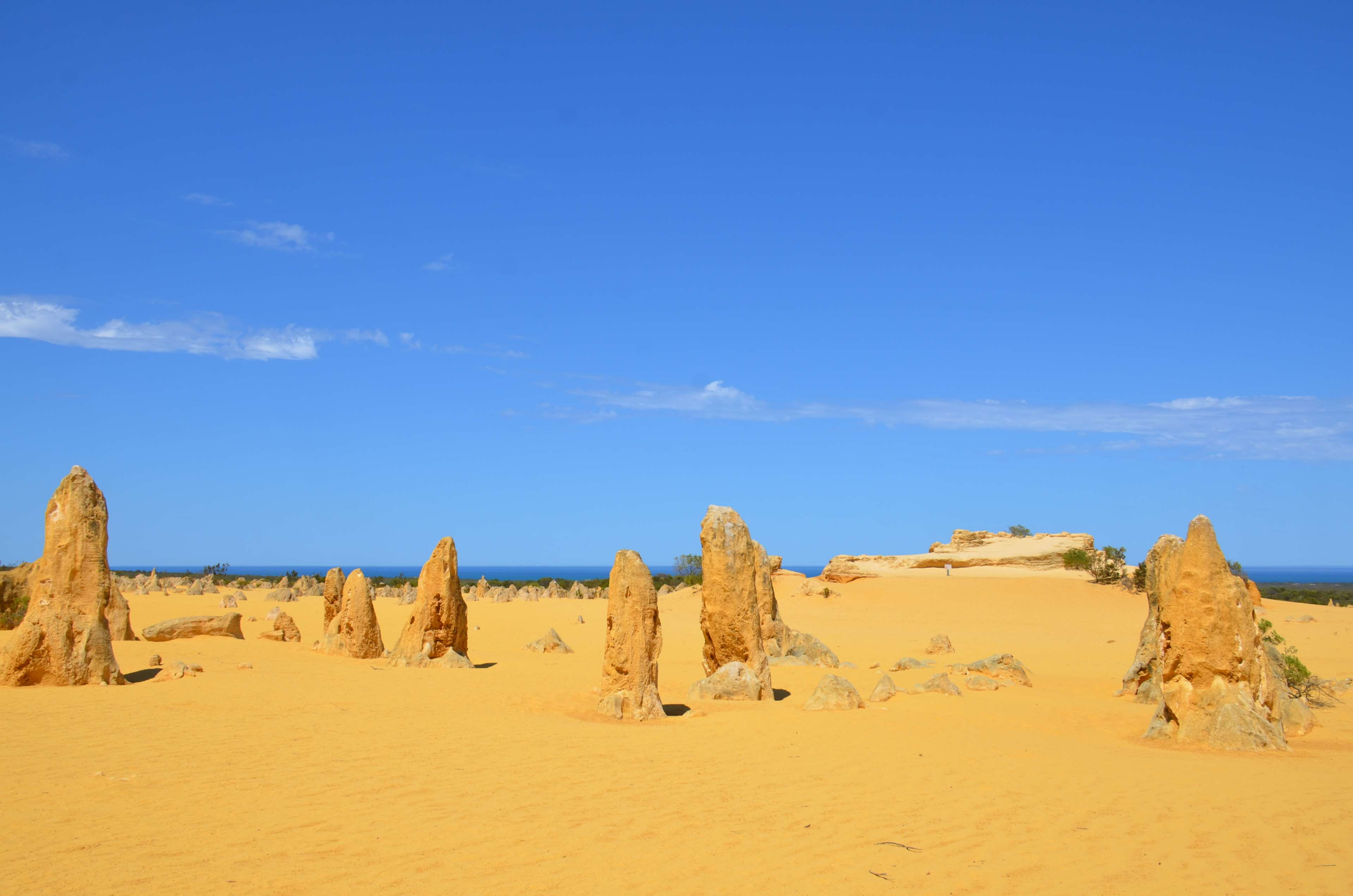 tranquil scene, scenics - nature, outdoors, the pinnacles western australia, arid climate, environment, cloud - sky, landscape, remote, blue, tranquility, HD Wallpaper