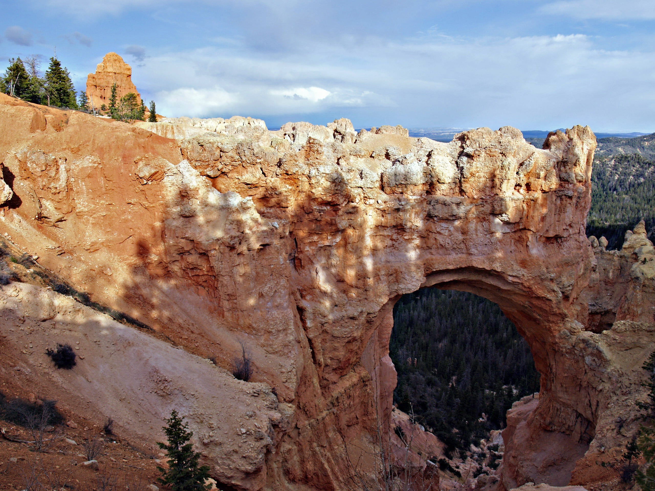 utah, rock, erosion, tranquility, nature, bridge, rock formation, scenics - nature, sand stone, natural, pinnacles, arch, cloud - sky, 2K, travel, landscape, HD Wallpaper