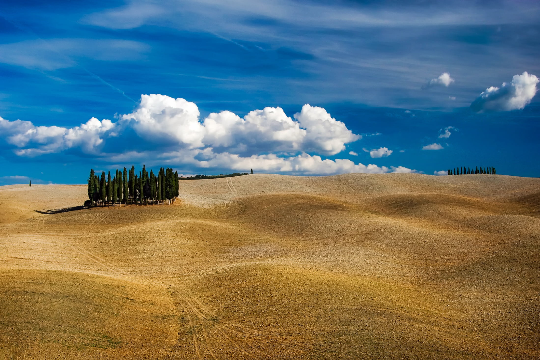 environment, tranquil scene, no people, architecture, outdoors, scenics - nature, field, 1080P, tuscany, agriculture, scenic, sky, day, sand, middle, nature, HD Wallpaper