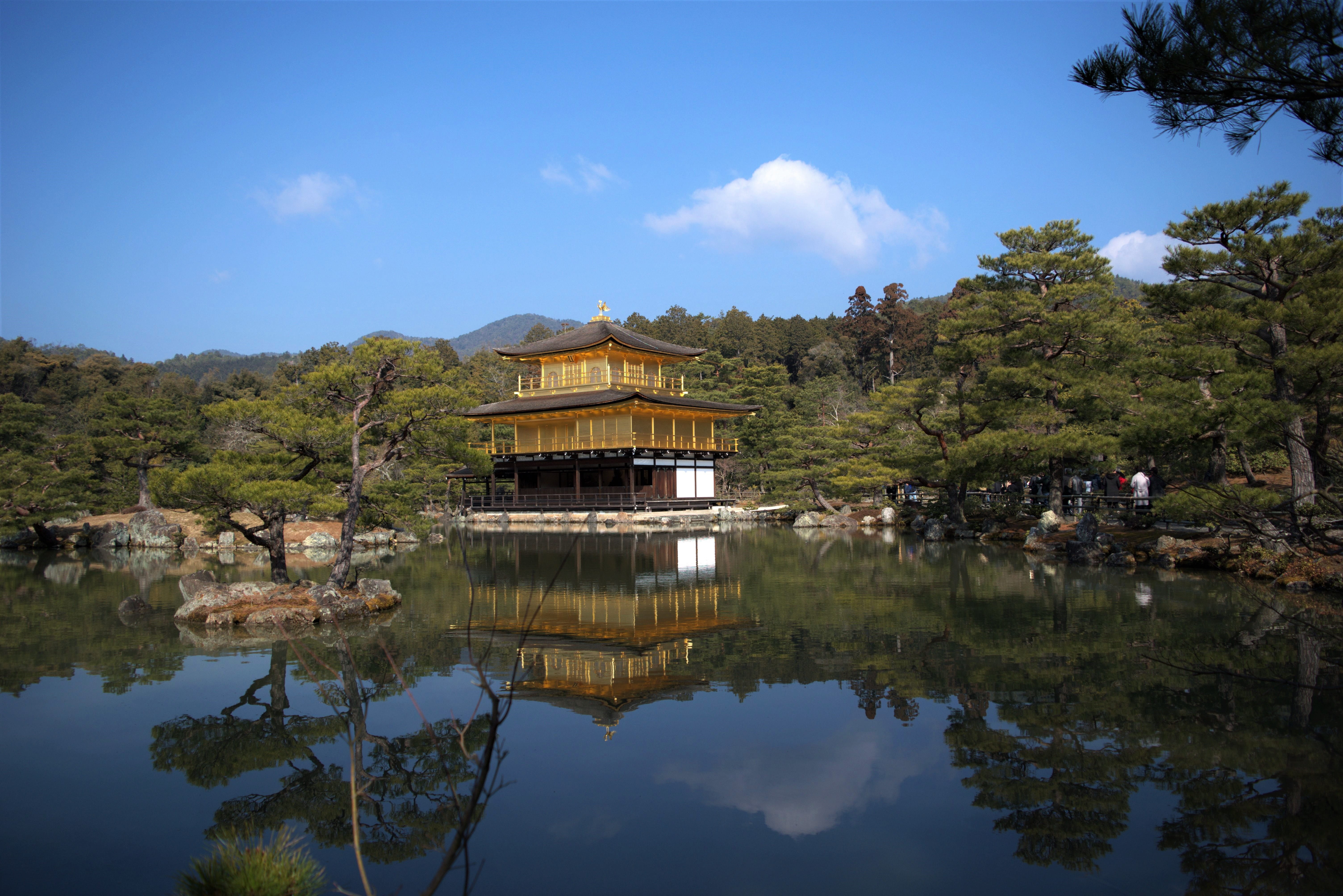 architecture, water, outdoors, belief, no people, nature, ginkaku-ji temple, travel, building exterior, buddhist, building, place of worship, travel destinations, HD Wallpaper