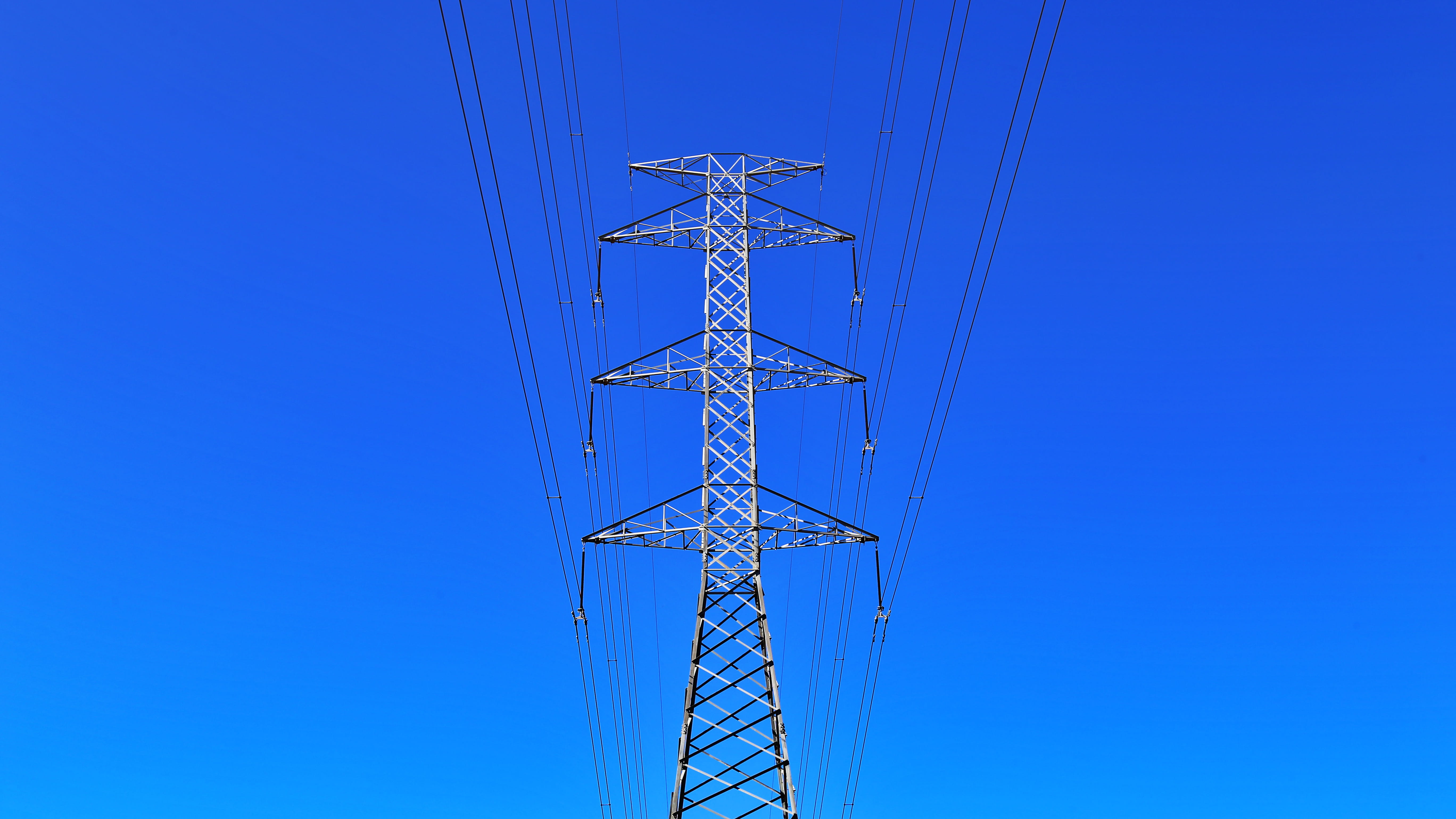tall - High, gray, metal, electriciy, connection, power Line, steel, power, built structure, post, no people, complexity, electric, pole, nature, fuel and Power Generation, HD Wallpaper