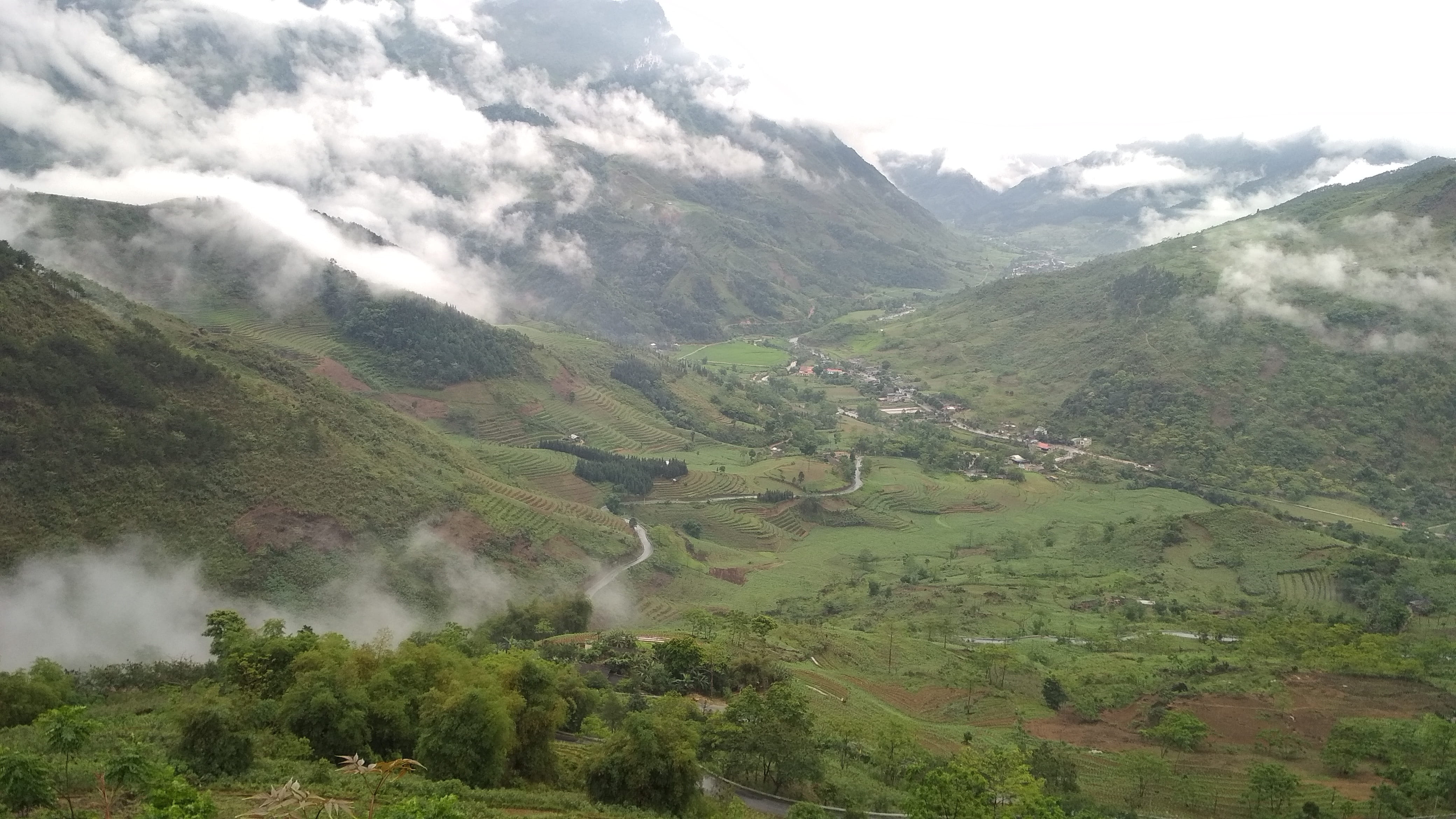 scenics - nature, no people, landscape, land, green color, outdoors, sky, environment, the valley, ha, day, tranquility, nature, plant, mountain range, HD Wallpaper
