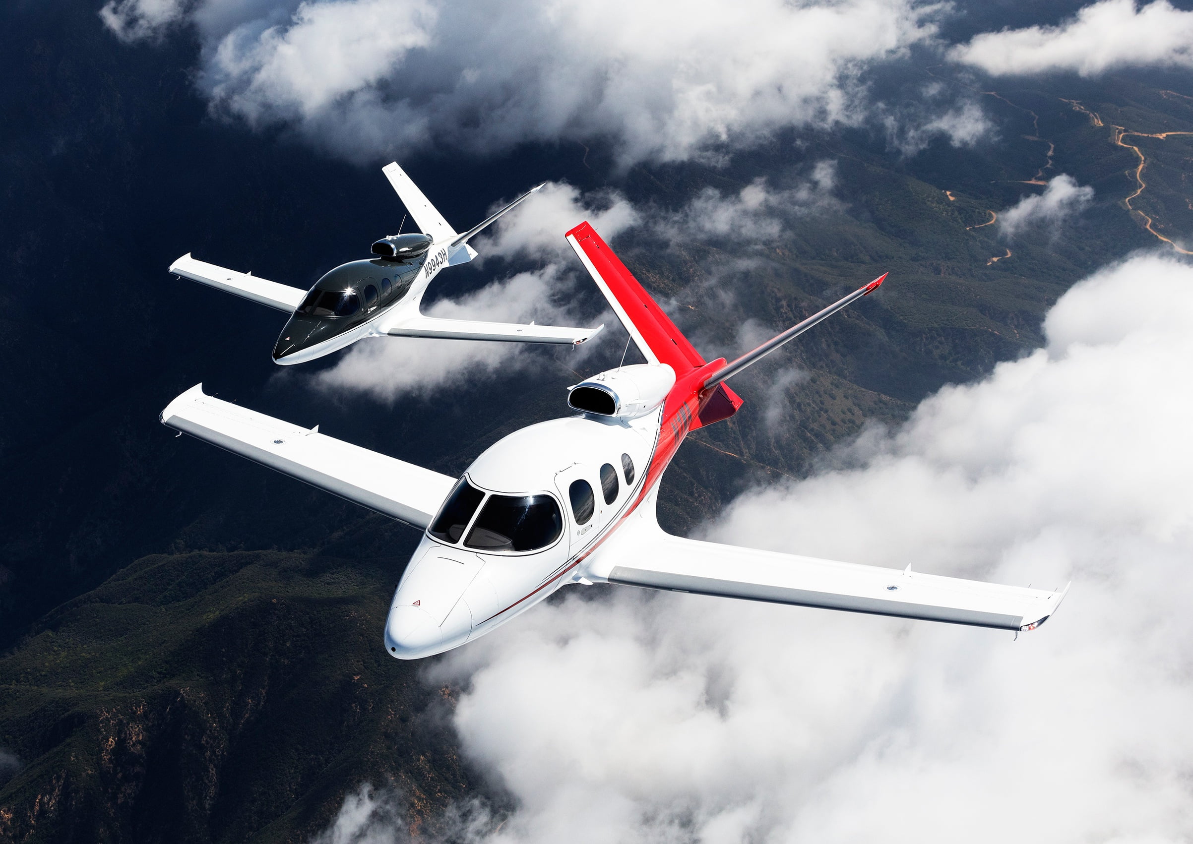 the sky, flight, Vision, Cirrus, business, passenger, The plane, pair, 1080P, planes, jet, HD Wallpaper