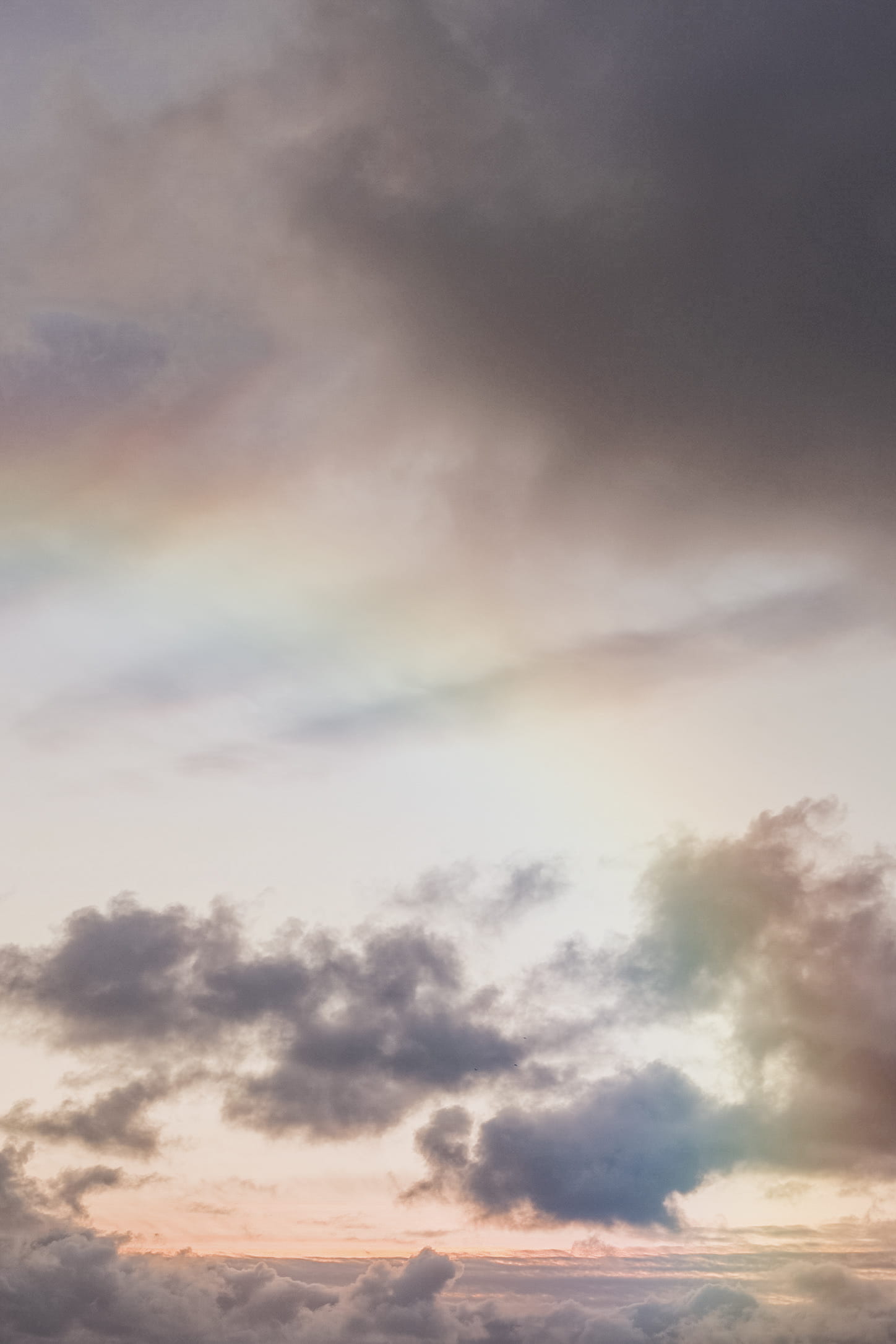 storm, ominous, idyllic, stormy, tranquility, cloud - sky, orange color, cloudscape, scenics - nature, rainbow, beauty in nature, red, peaceful, low angle view, Phone HD Wallpaper
