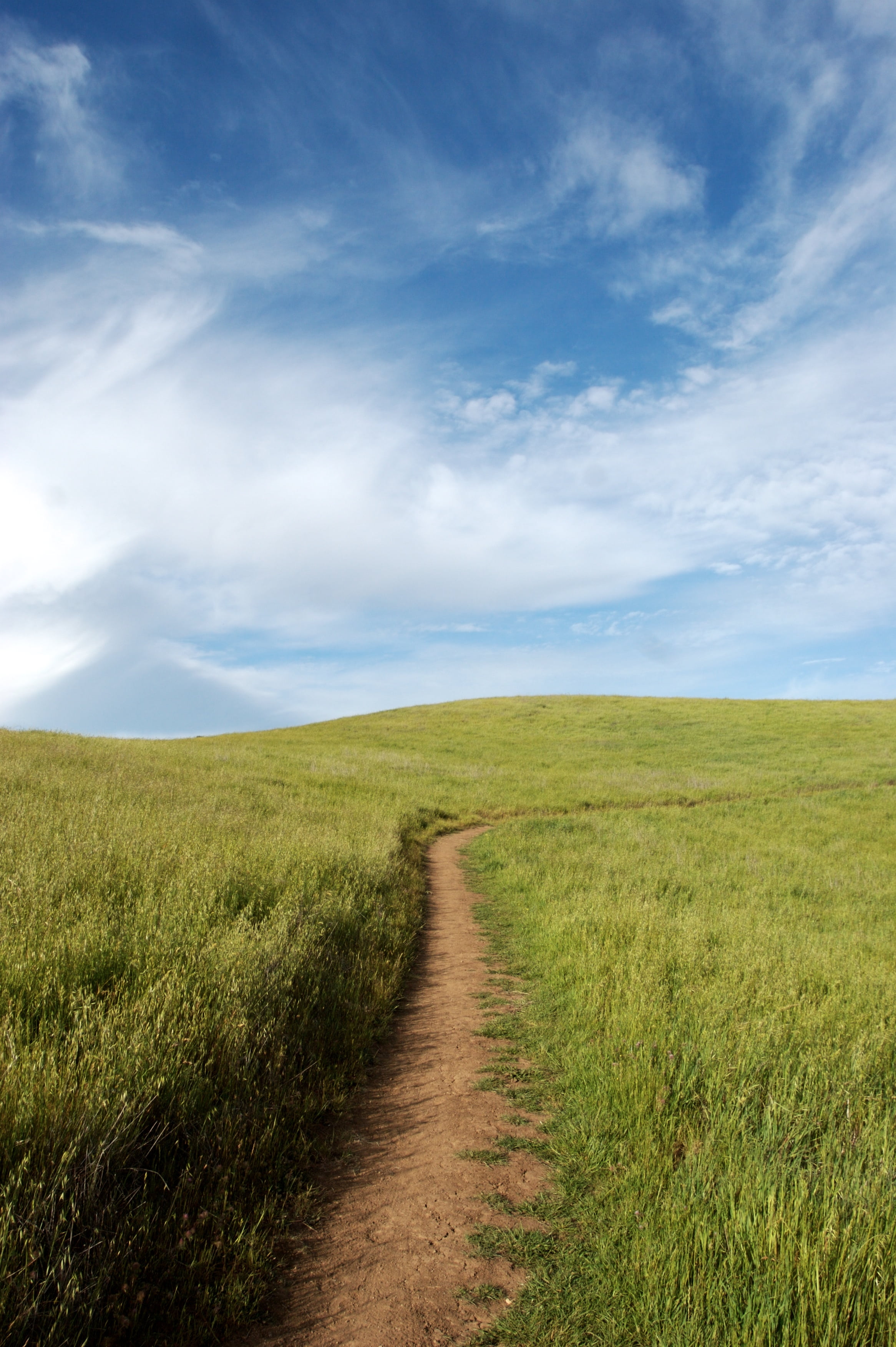 landscape, scenics - nature, pathway, cloud - Sky, blue, travel, horizon, non-Urban Scene, summer, horizon over land, tranquility, trail, plant, grass, Phone HD Wallpaper