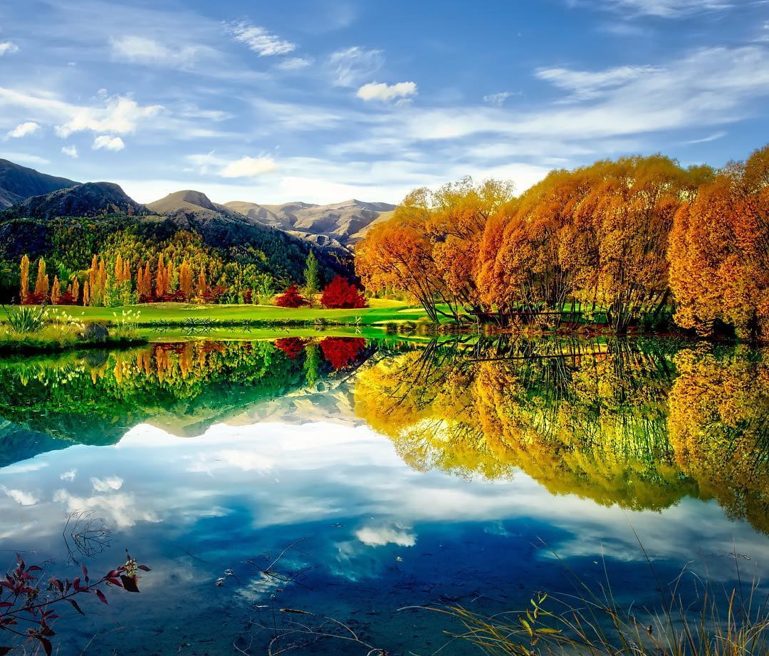 lake, sky, clouds, Photo, nature, cirrus clouds, range, mountain range, water, outdoors, body of water, tree, cirrus, forest, body, beauty In Nature, leaf, HD Wallpaper