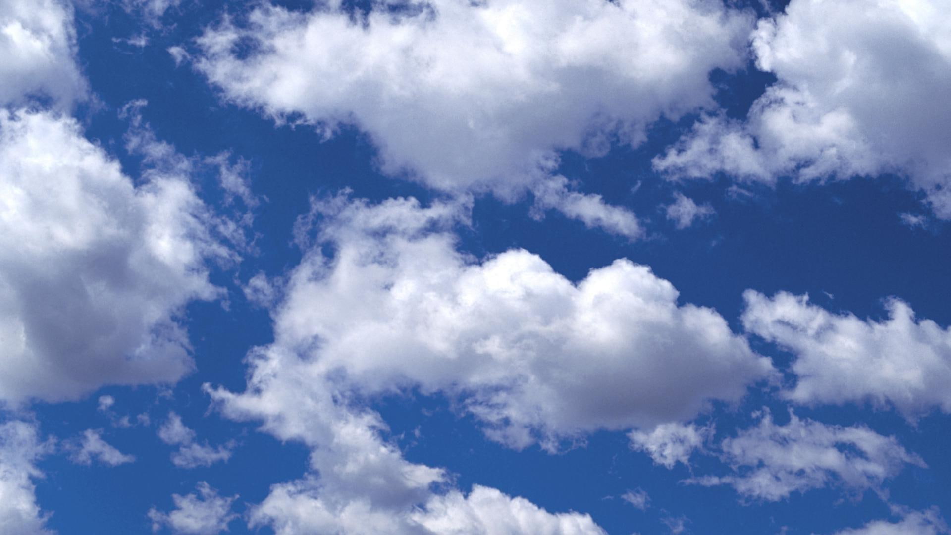 white, 1920x1080, nature, clouds, cloud, 1080P, fluffy, HD Wallpaper