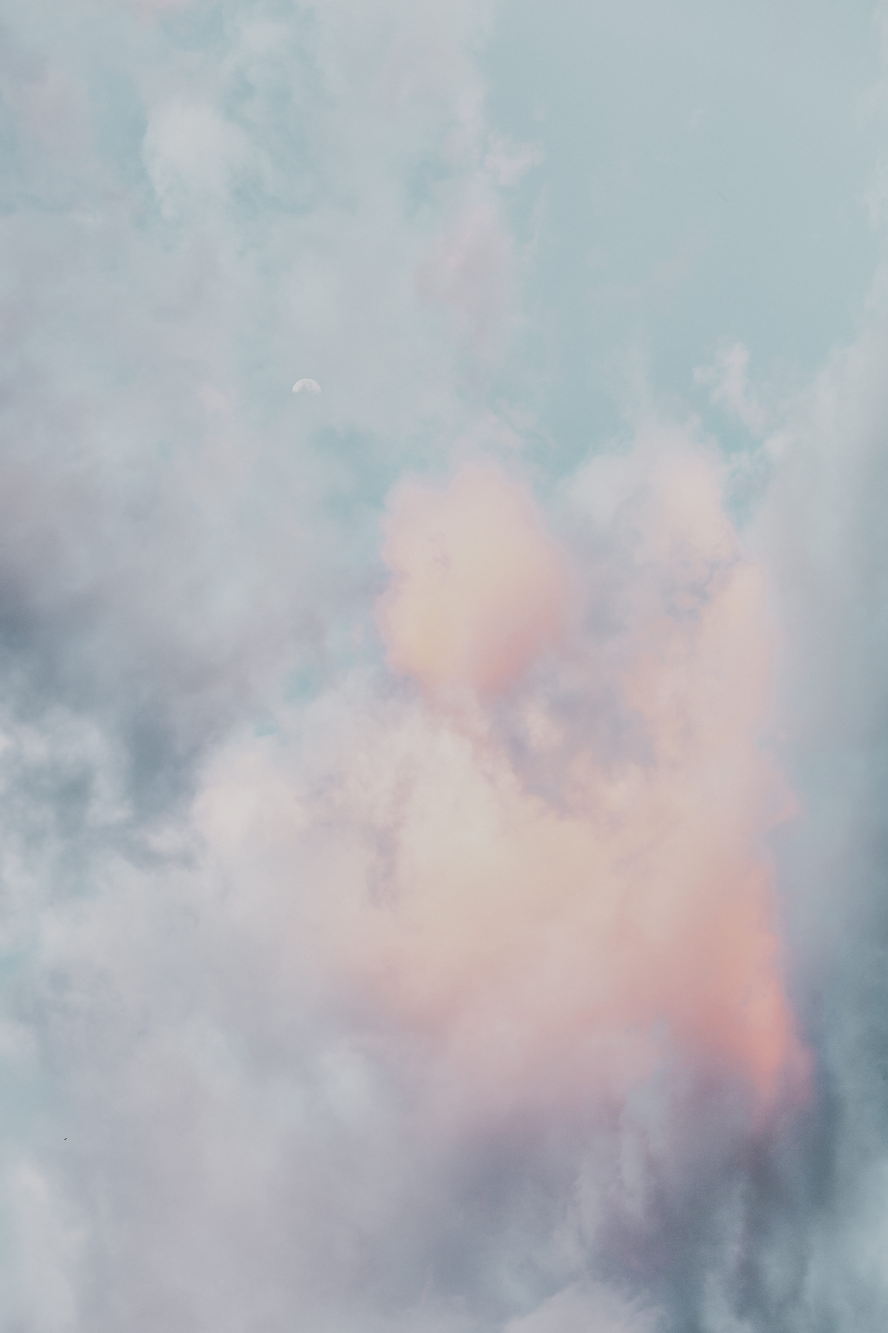 weather, beauty In Nature, puffy, heaven, pink, 5K, no People, cloudy, cloudscape, overcast, light - Natural Phenomenon, outdoors, climate, space, scenics, Phone HD Wallpaper