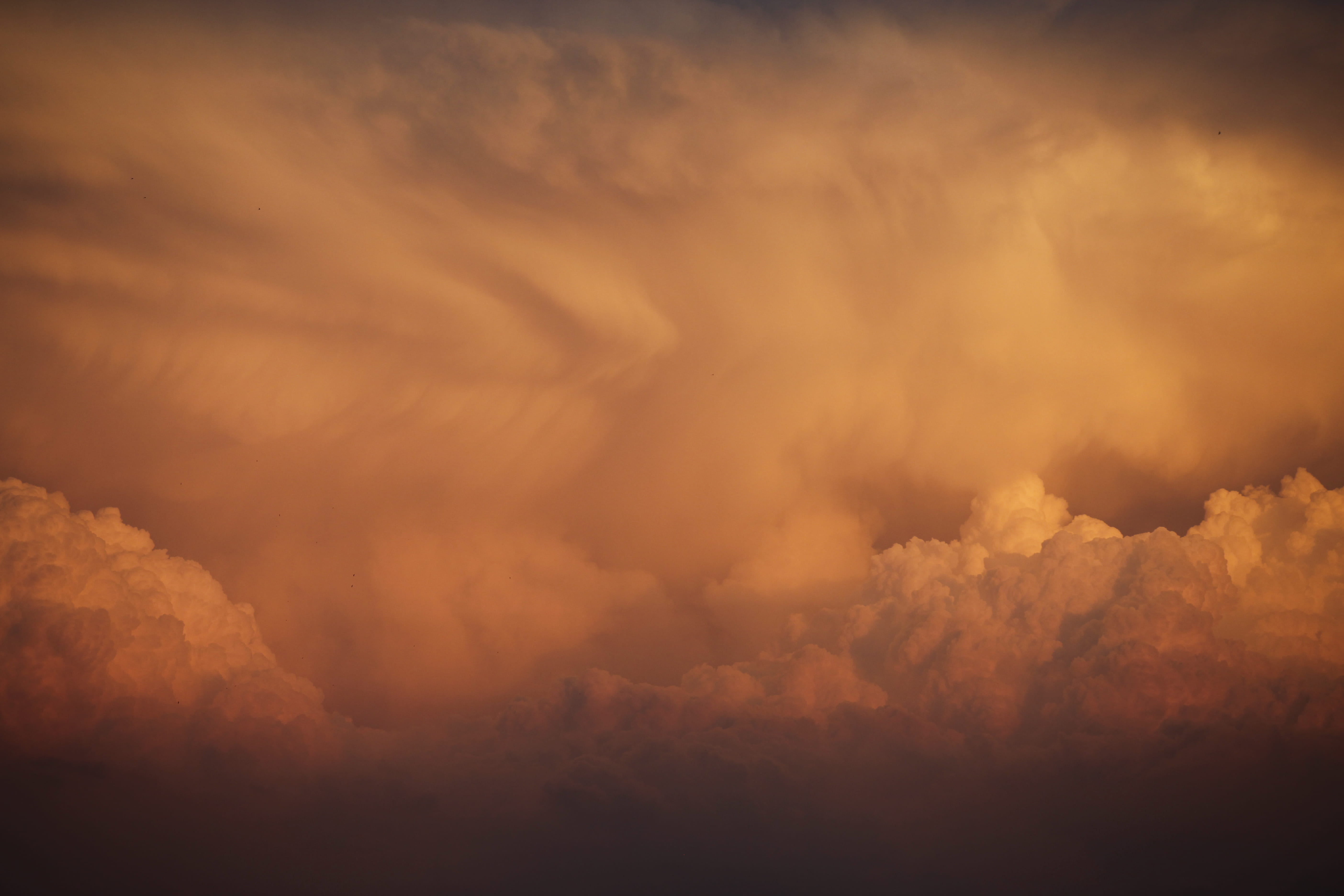 cloud - sky, scenics - nature, storm cloud, thunderstorm, sky, 5K, dusk, beauty in nature, meteorology, environment, outdoors, copy space, scenic, dramatic sky, HD Wallpaper