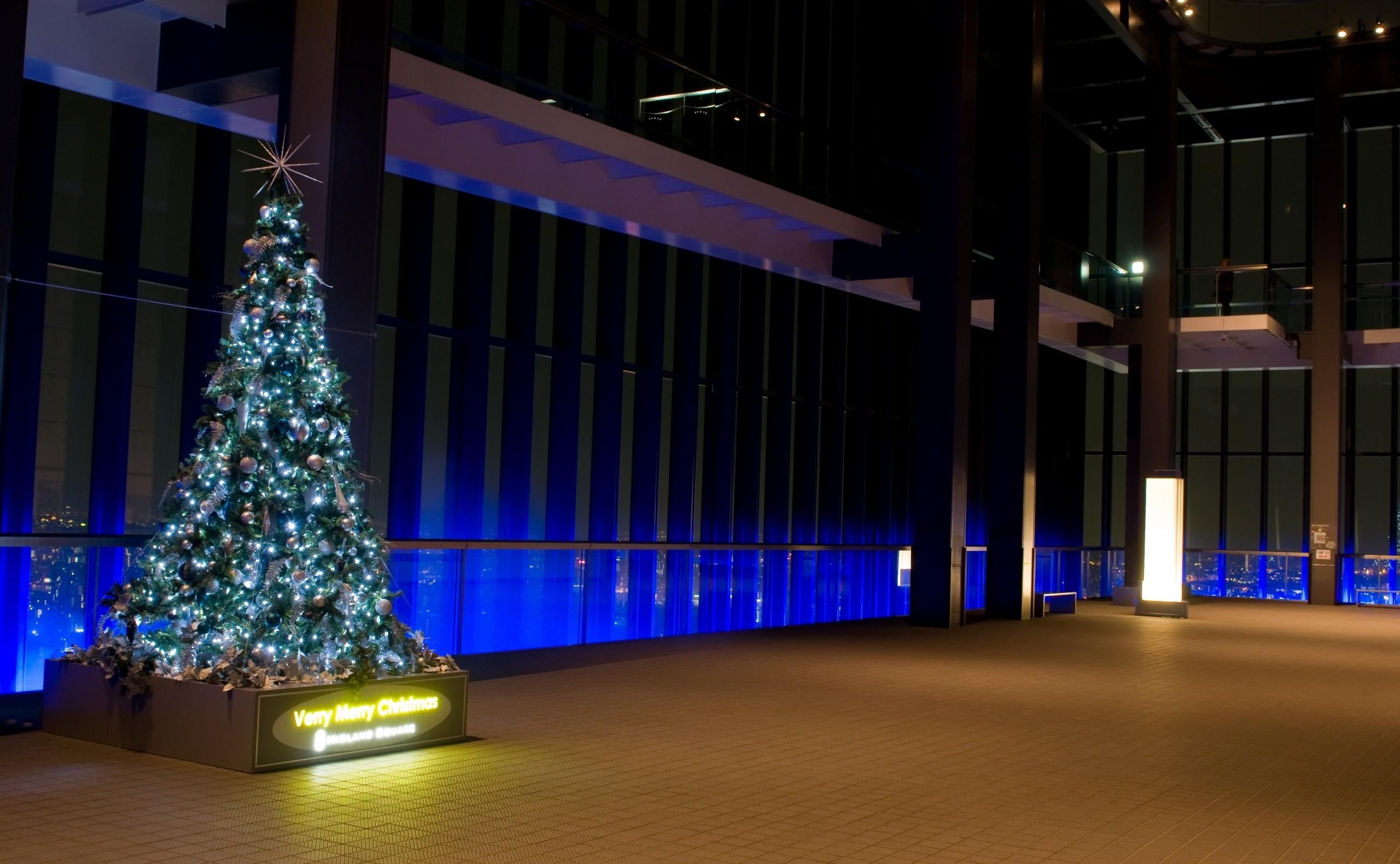 tree, 2K, no People, night, winter, light - Natural Phenomenon, holiday, christmas ornament, shiny, purple, ornaments, architecture, modern, christmas Tree, HD Wallpaper