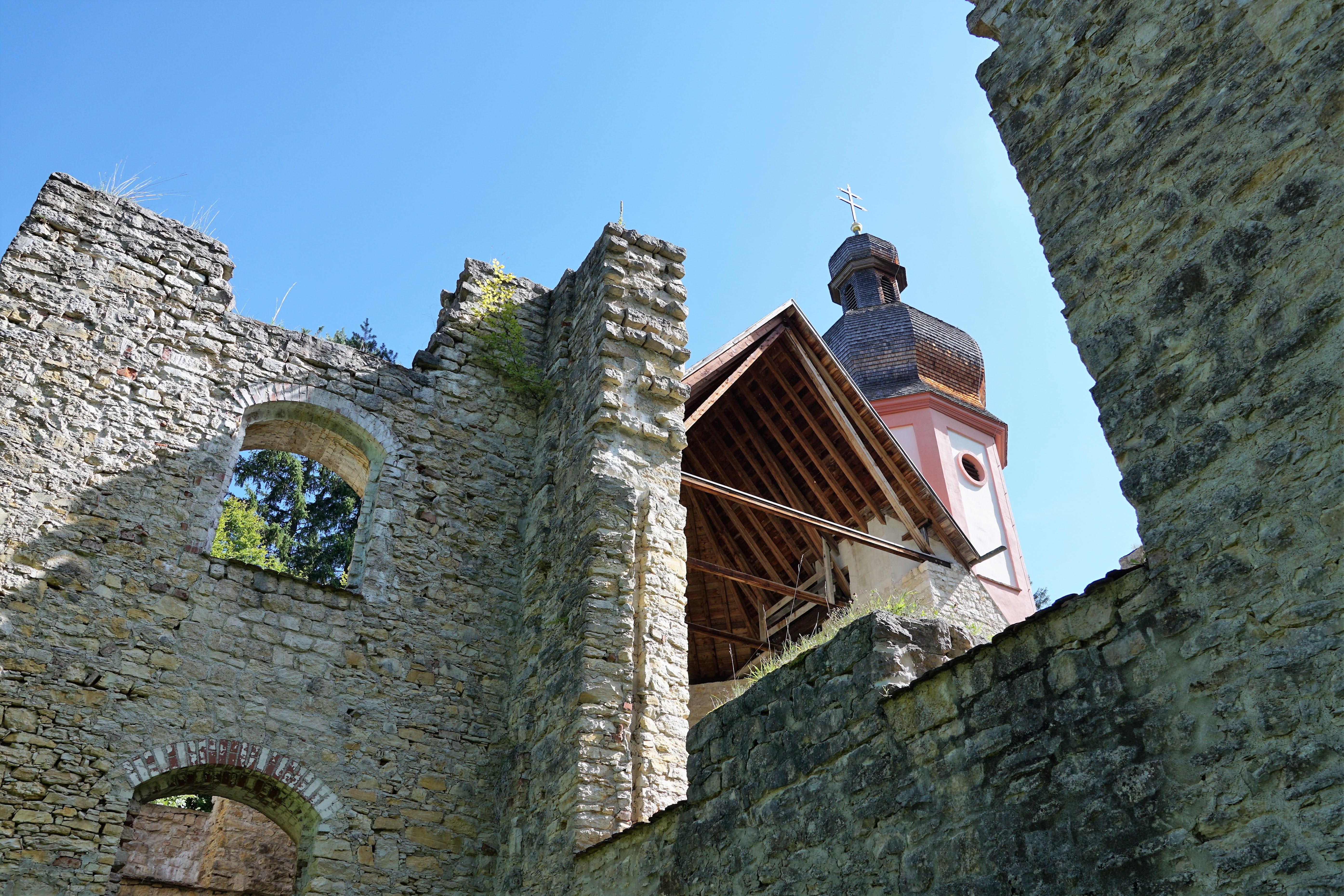 maria, place of worship, help, summer, church, harmony, low angle view, chapel, 5K, history, holy, built structure, landscape, sky, no people, wall - building feature, HD Wallpaper