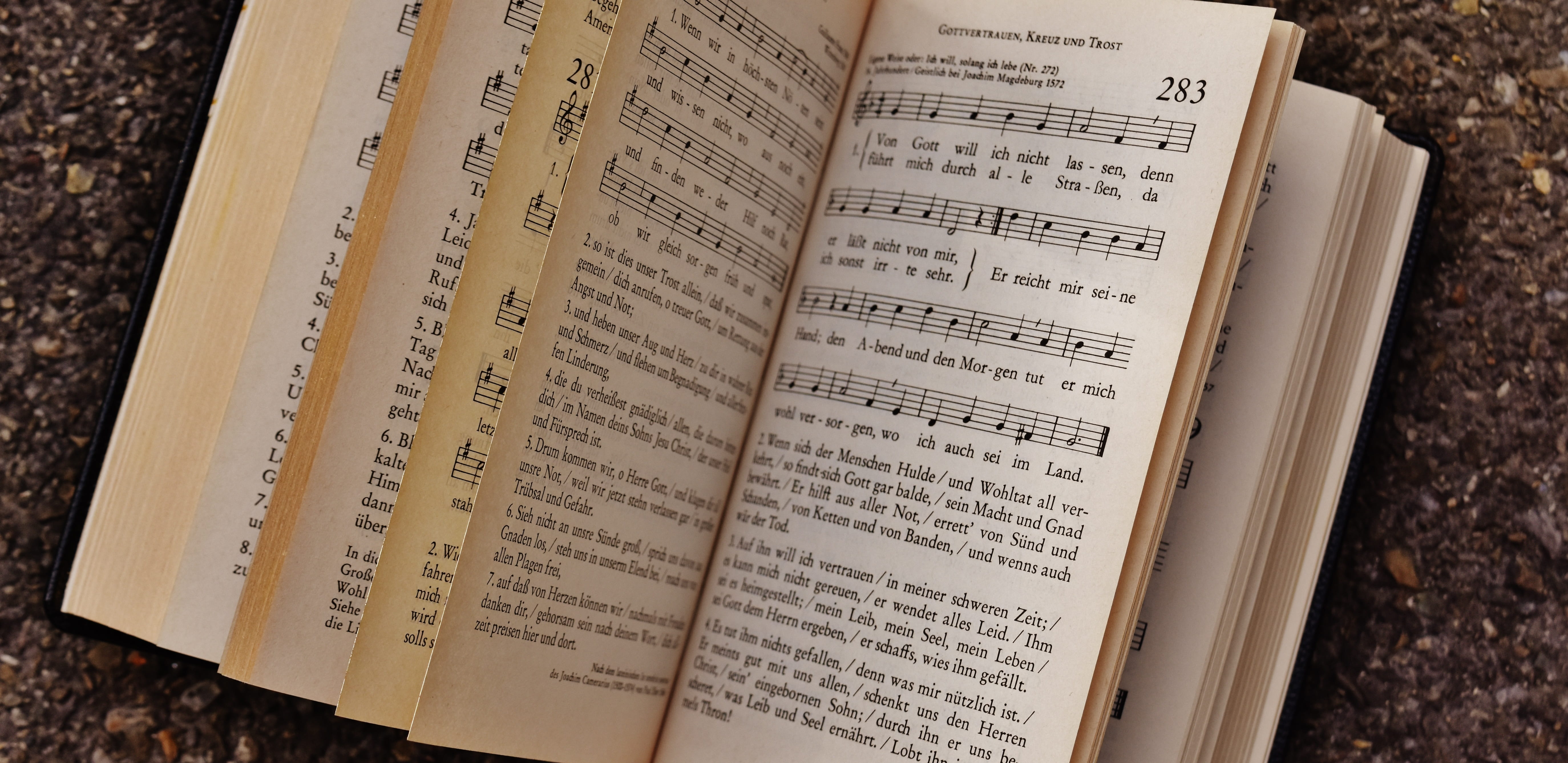 close-up, music, publication, hymnal, musical note, high angle view, scrolled, sheet music, page, communication, read, sheet, open, paper, bound, pitched, HD Wallpaper