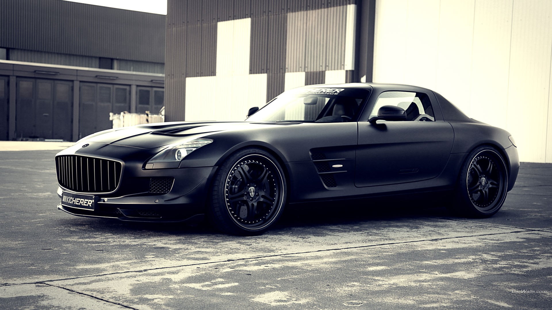 sports car, motor vehicle, land vehicle, architecture, Mercedes Benz, transportation, building exterior, garage, day, car, vehicle, street, city, wealth, HD Wallpaper