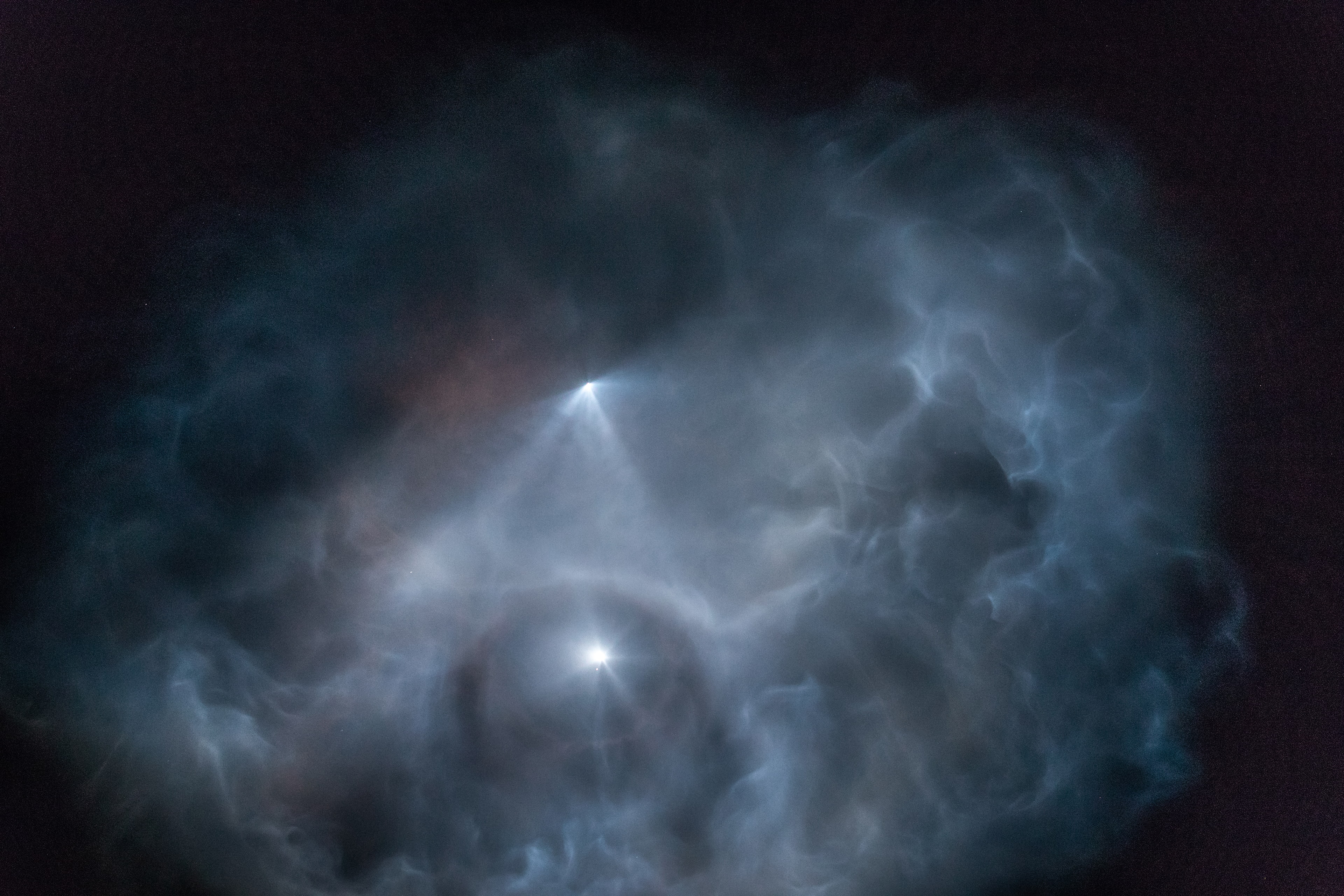SpaceX, backgrounds, space, black background, long exposure, arts culture and entertainment, spooky, nature, blue, fog, sky, studio shot, outdoors, motion, HD Wallpaper