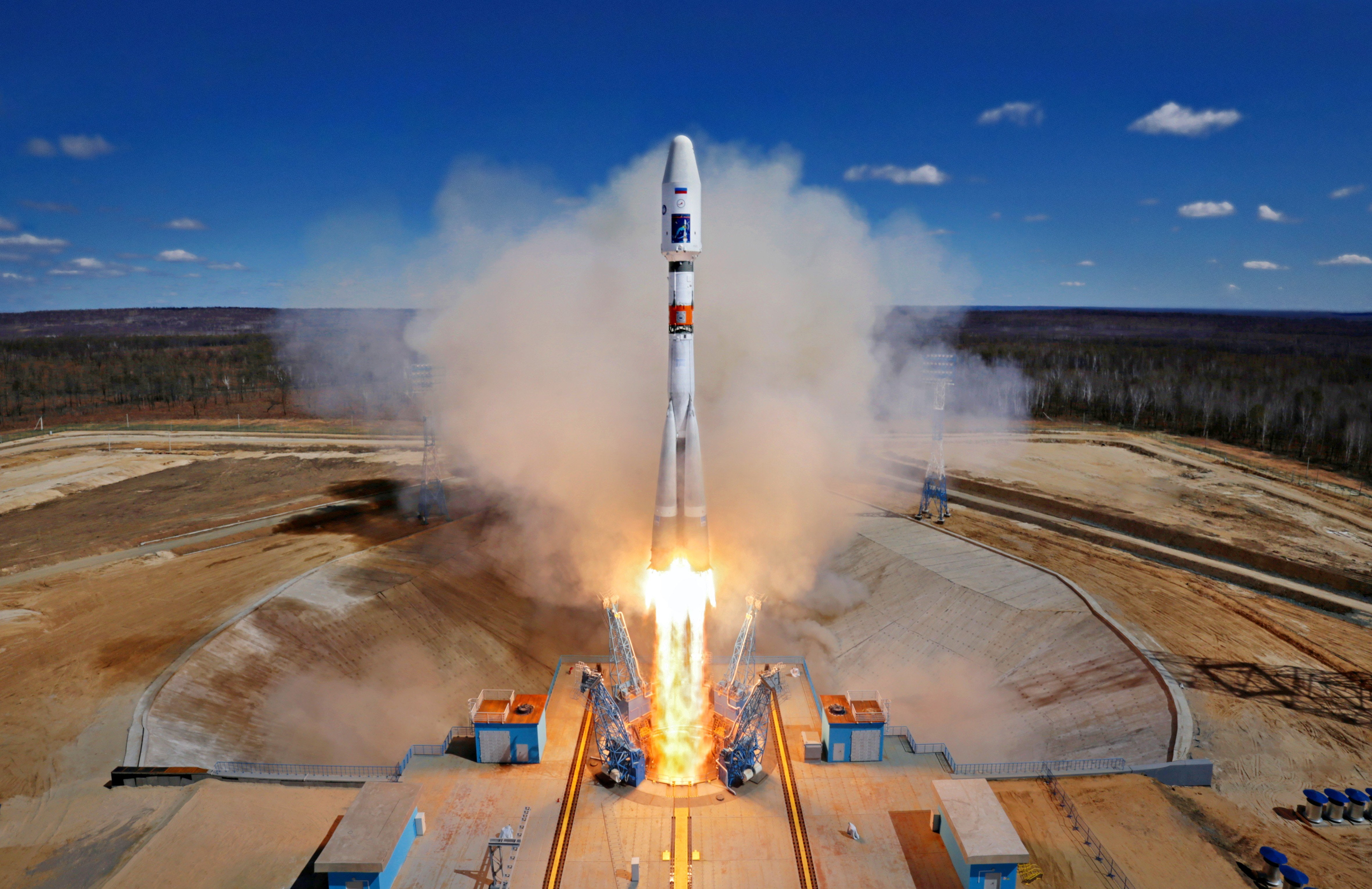 Vostochny Cosmodrome, roscosmos, Soyuz, 4K, HD Wallpaper