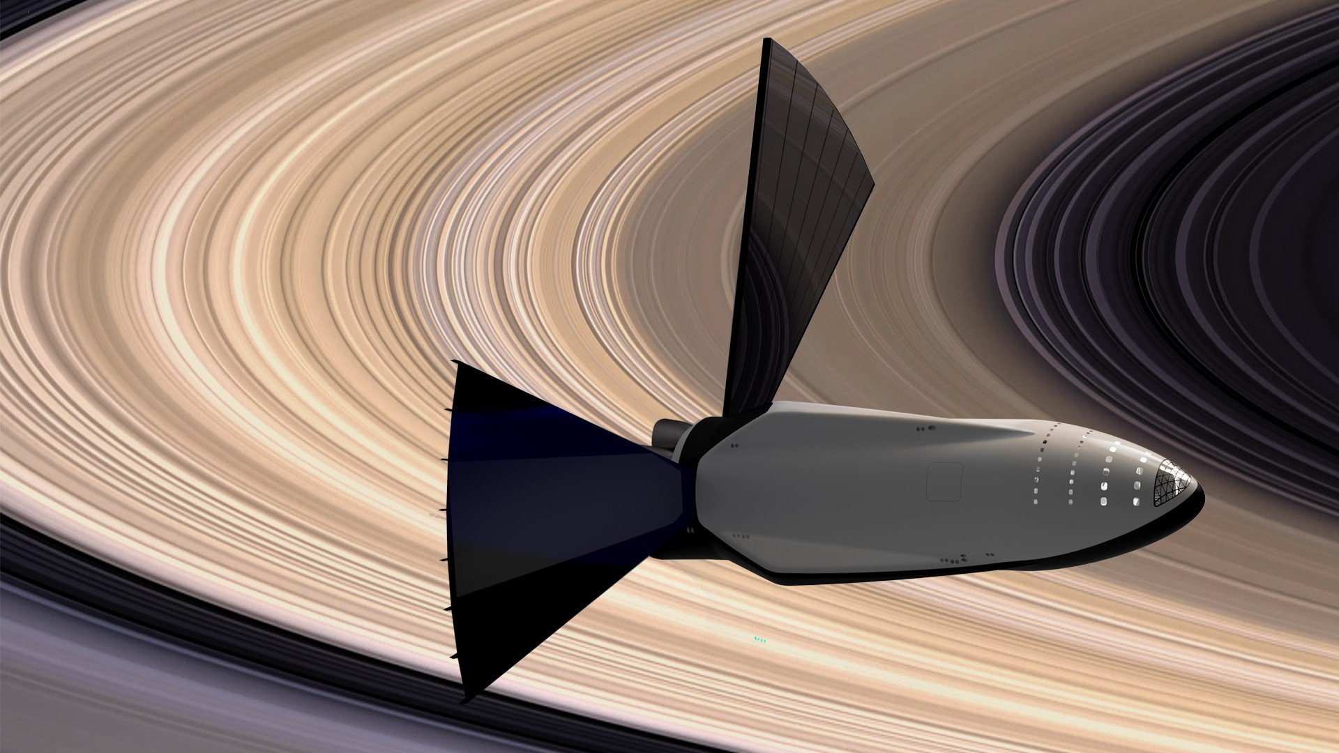 SpaceX, Interplanetary Transport System, 1080P, Saturn, space, rocket, HD Wallpaper