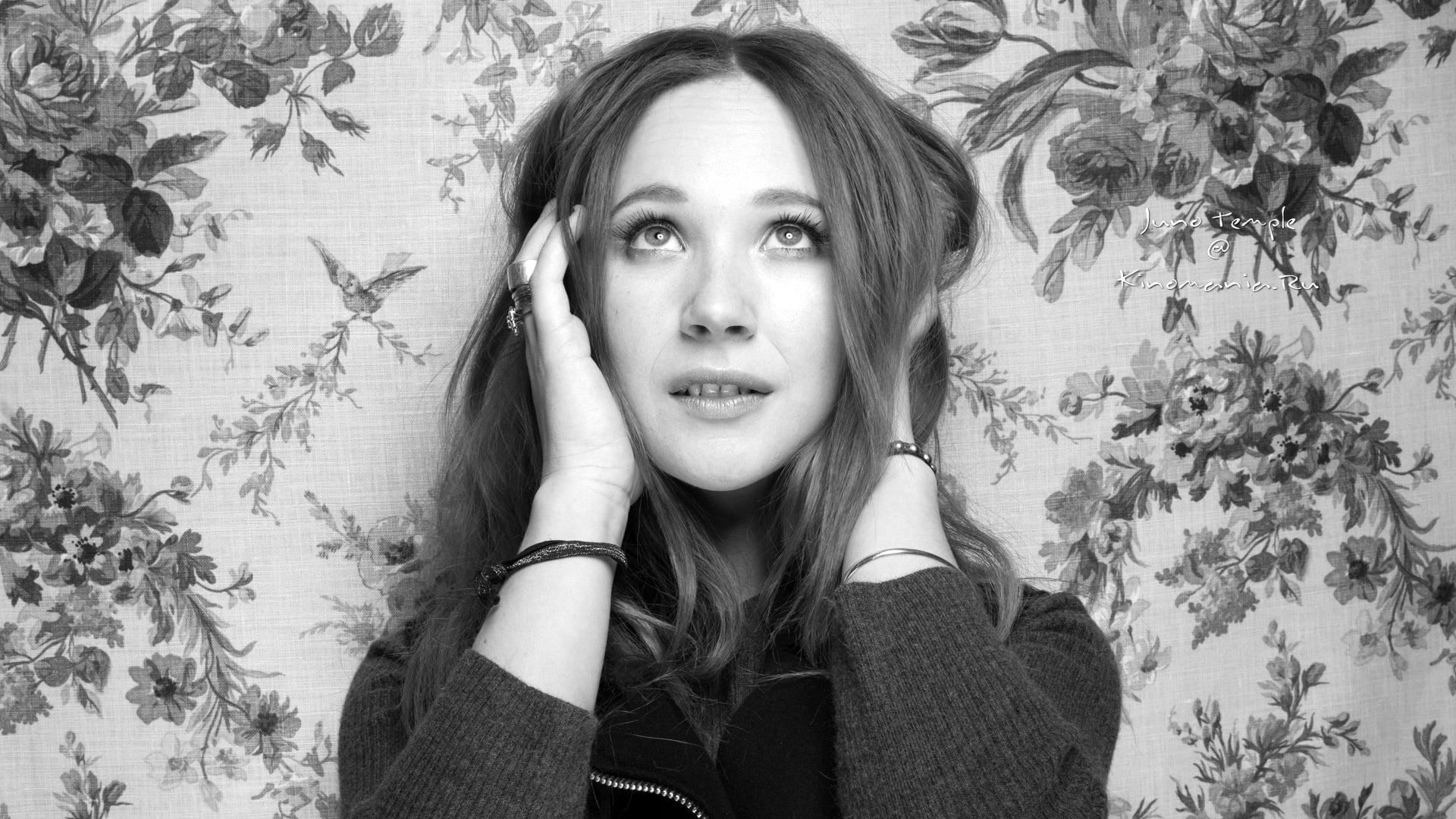 Girl, Juno Temple, 1080P, Black and White, Actress, Actresses, Woman, Celebrity, HD Wallpaper