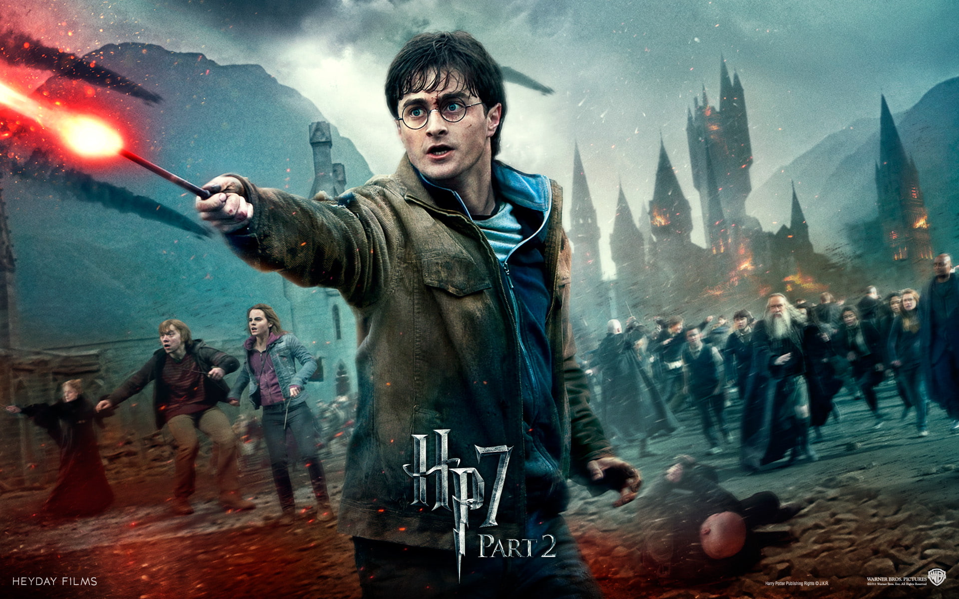 deathly, 1080P, radcliffe, part, hallows, daniel, HD Wallpaper