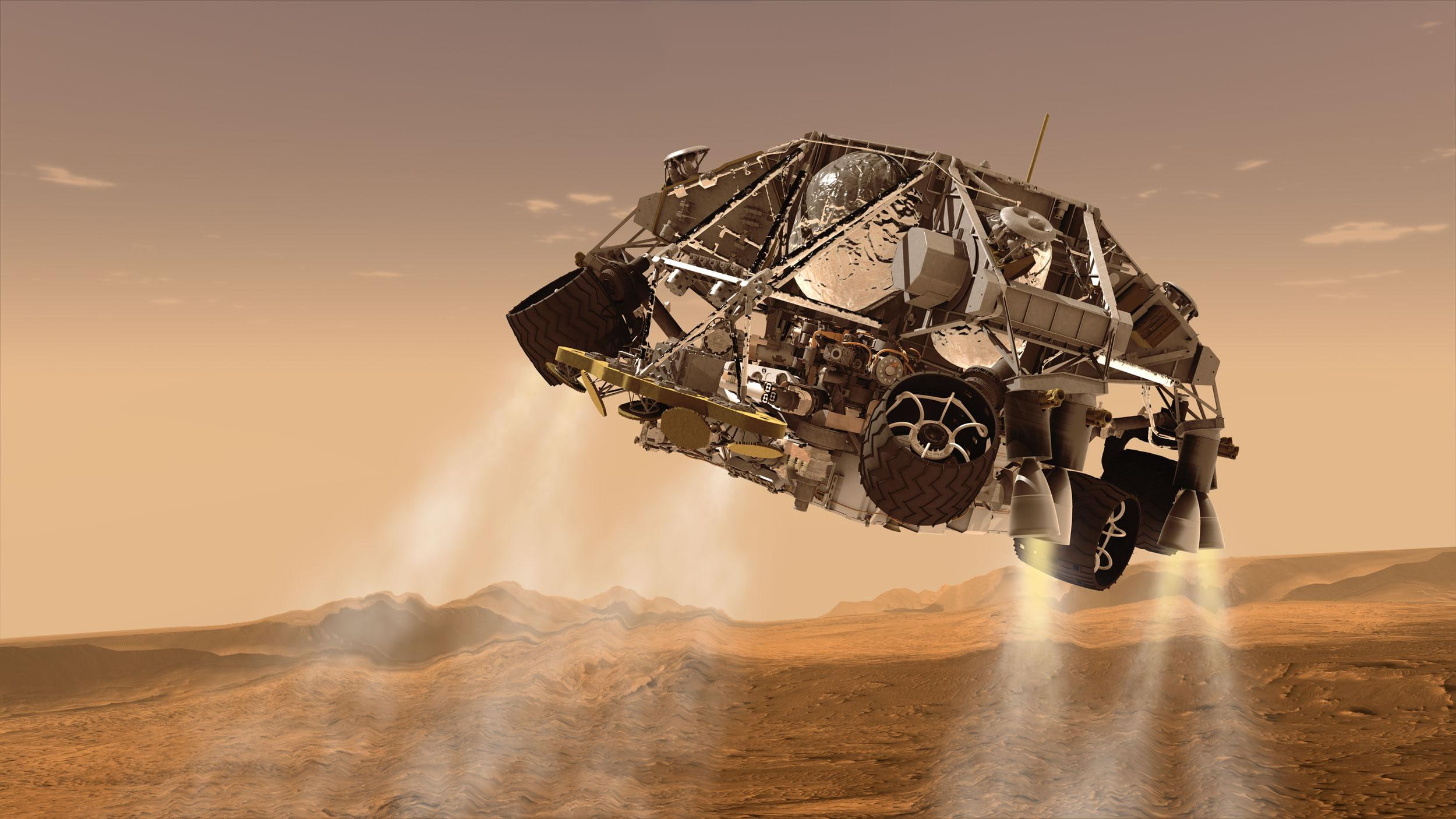 robot, machine, robots, nasa, 1080P, planet, planets, landscapes, tech, space, landscape, curiosity, HD Wallpaper