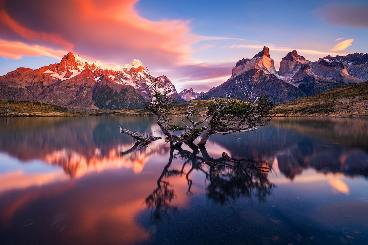 snowcapped mountain, sky, mountain peak, mountain range, tranquil scene, water, dramatic landscape, cloud - sky, no people, winter, scenics - nature, cold temperature, HD Wallpaper