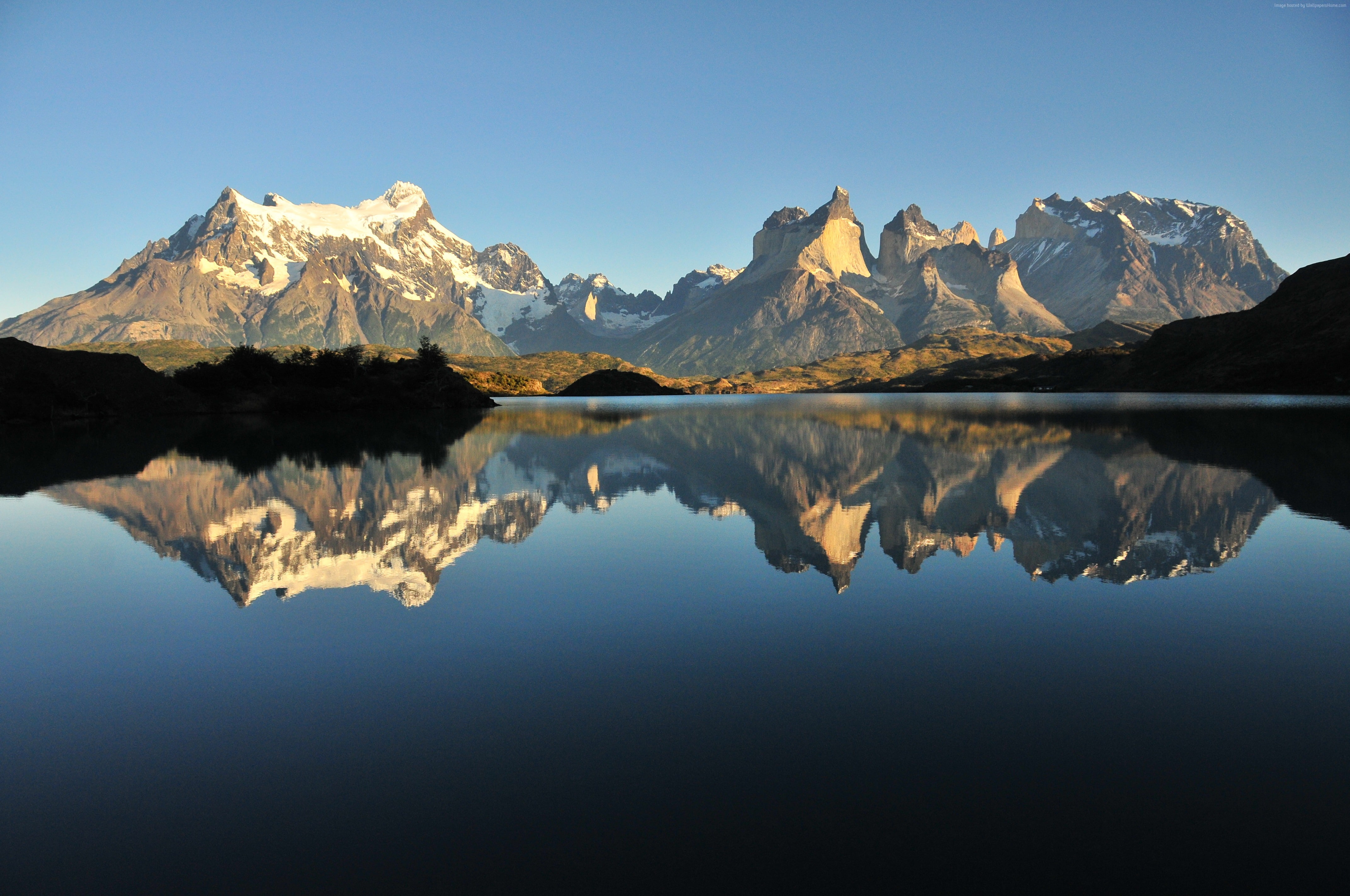 Chile, 4K, mountains, Lake Gray, Torres del Paine, 4K, HD Wallpaper