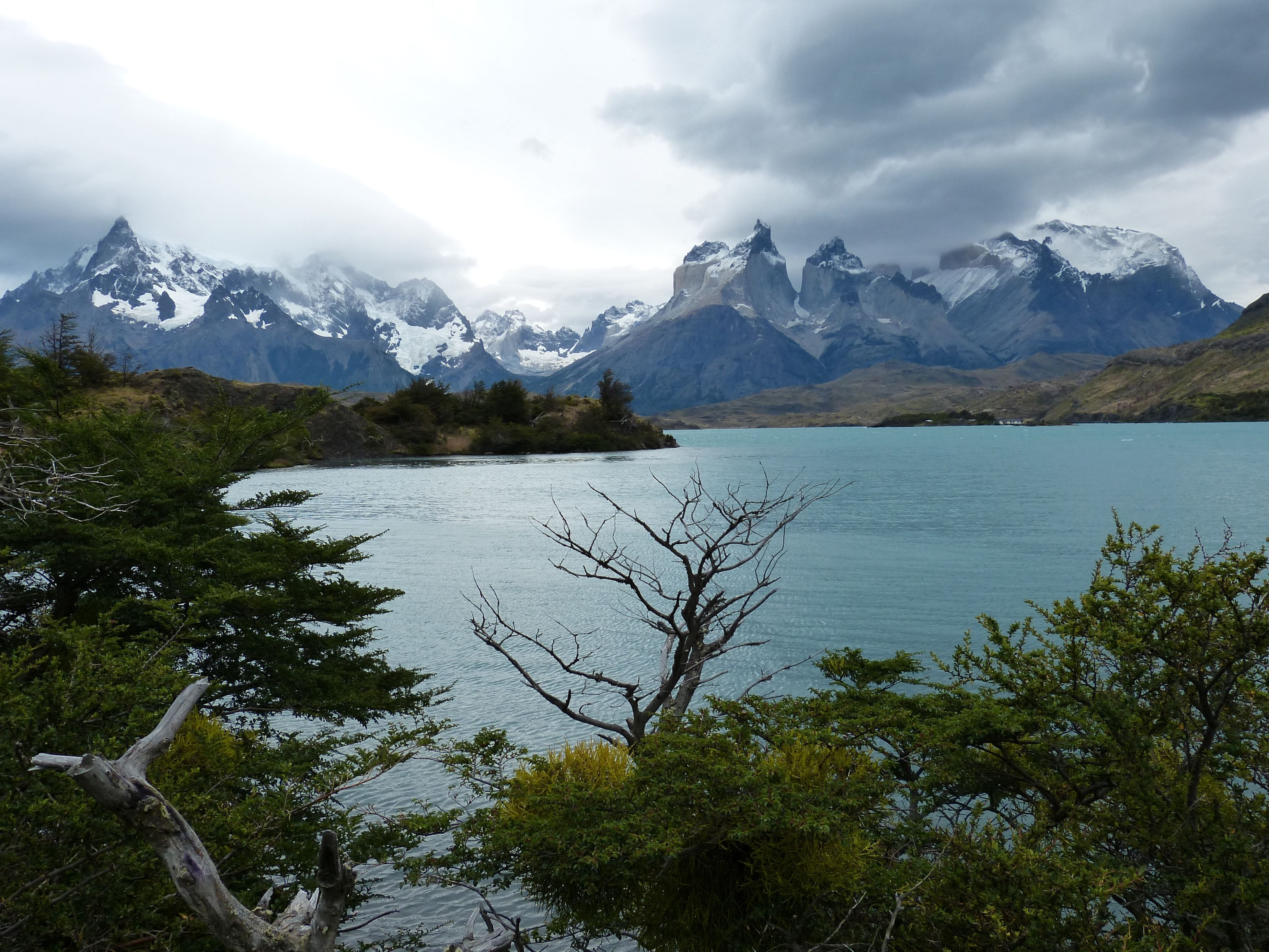 torres del paine, high, lake, snowcapped mountain, water, national park, environment, height, cold temperature, snow, scenics - nature, 4K, patagonia, HD Wallpaper