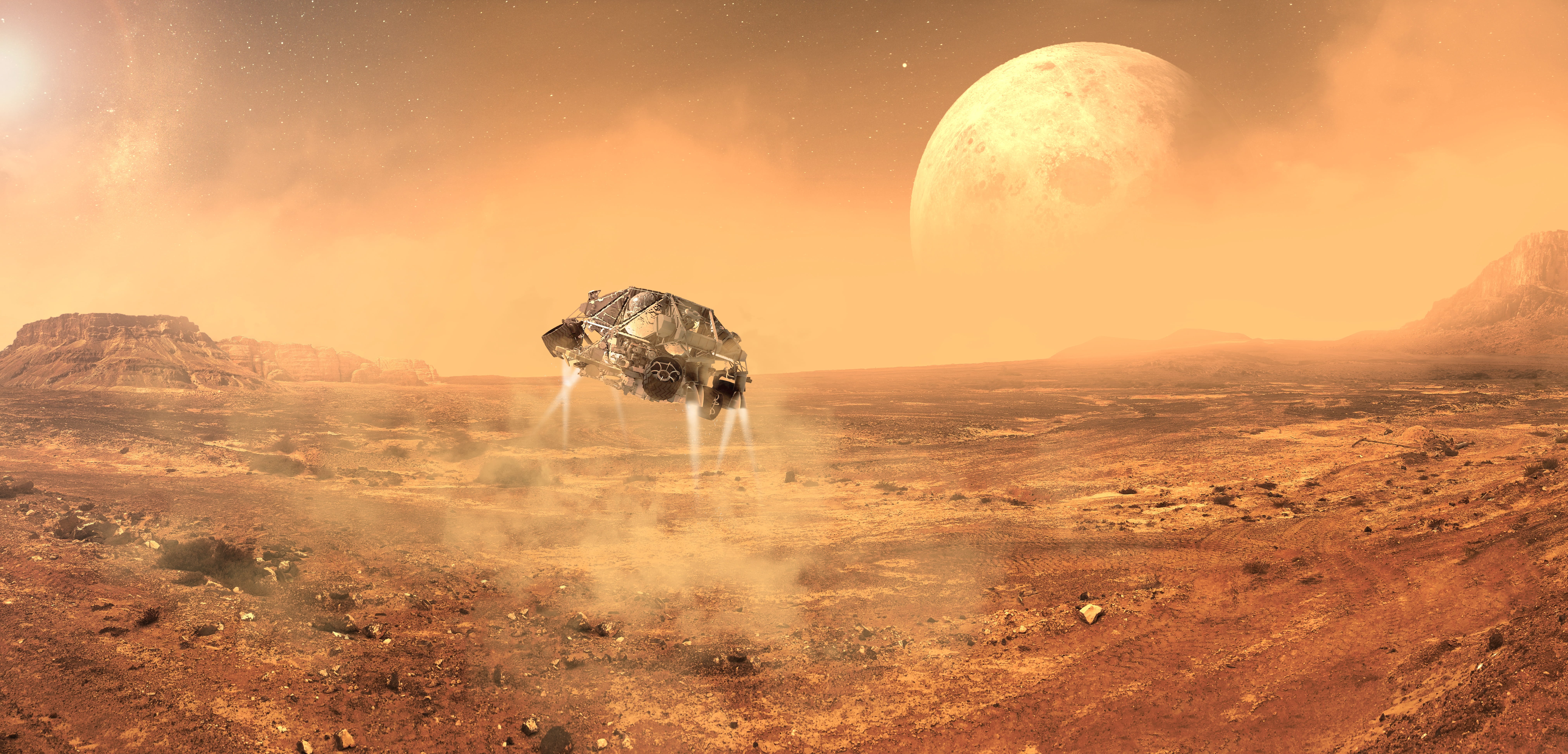 science, desert, no people, travel, lens flare, mammal, beauty in nature, futuristic, digital composite, animal, research, night, technology, planet, sun, HD Wallpaper