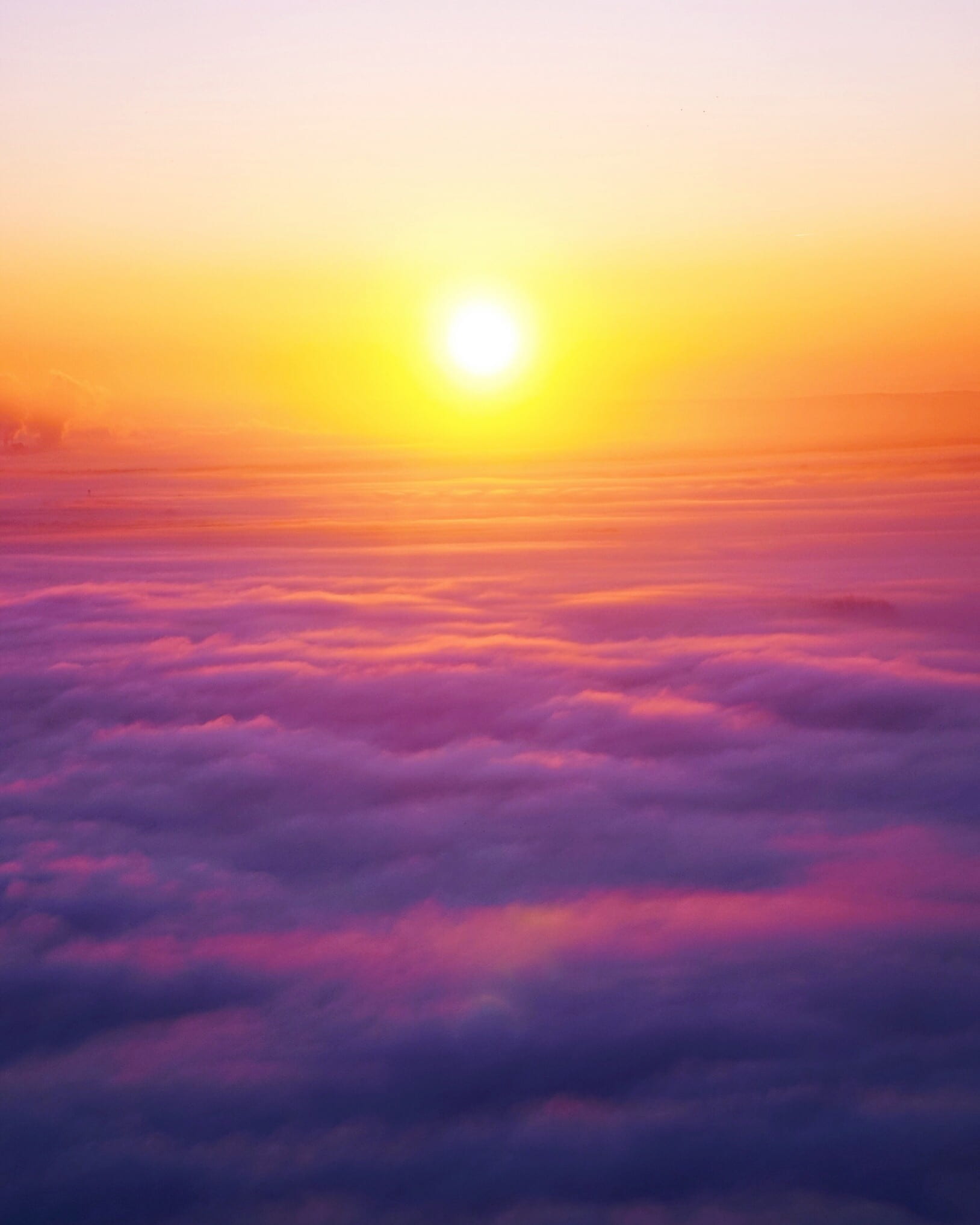sunrise, sunset, multi colored, tranquility, purple, dramatic sky, clouds, cloud - sky, orange color, sunlight, orange, 1080P, romantic sky, sky, abstract backgrounds, Phone HD Wallpaper