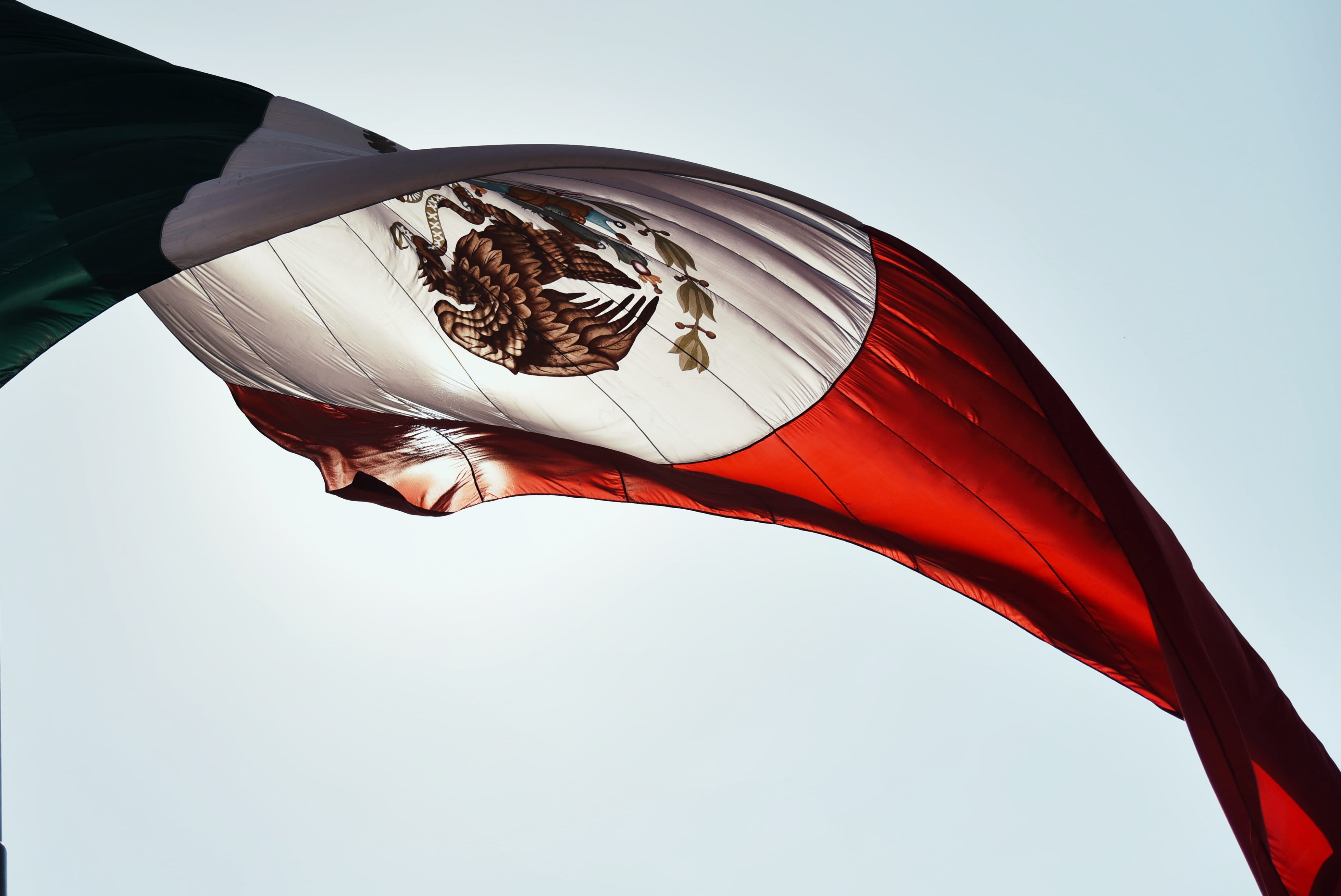 day, emblem, parachute, american flag, security, patriotism, clear sky, wind, no people, shape, outdoors, low angle view, airplane, colors, animal, leisure activities, HD Wallpaper