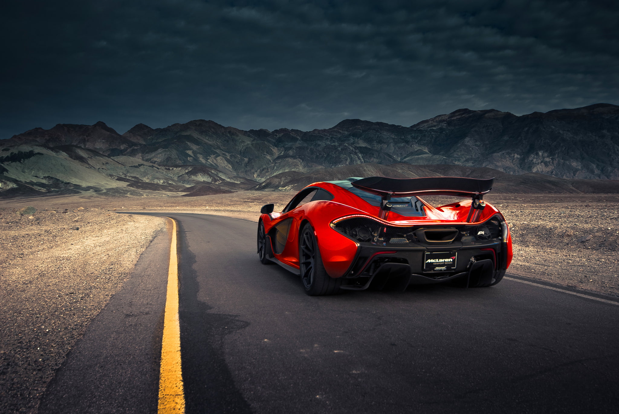 Extra, McLaren, Terrestrial, 1080P, Road, Spoiler, Rear, Front, Valley, Exotic, Sand, Supercar, Volcano, Hypercar, Orange, Death, HD Wallpaper